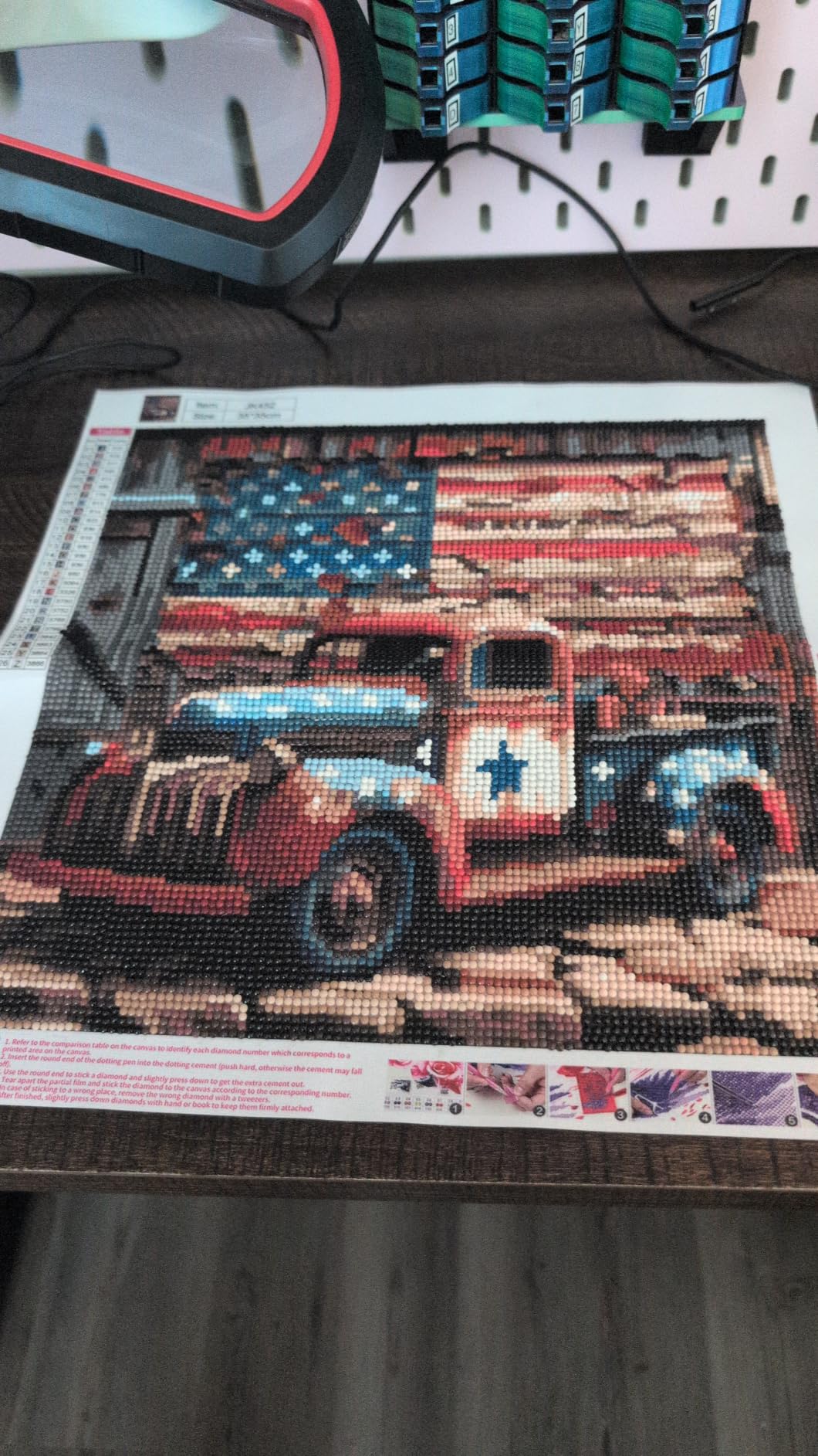 CHWGLFGG 5D Truck Diamond Art Kits for Adults Beginners 13.7x13.7inch customer photo 1