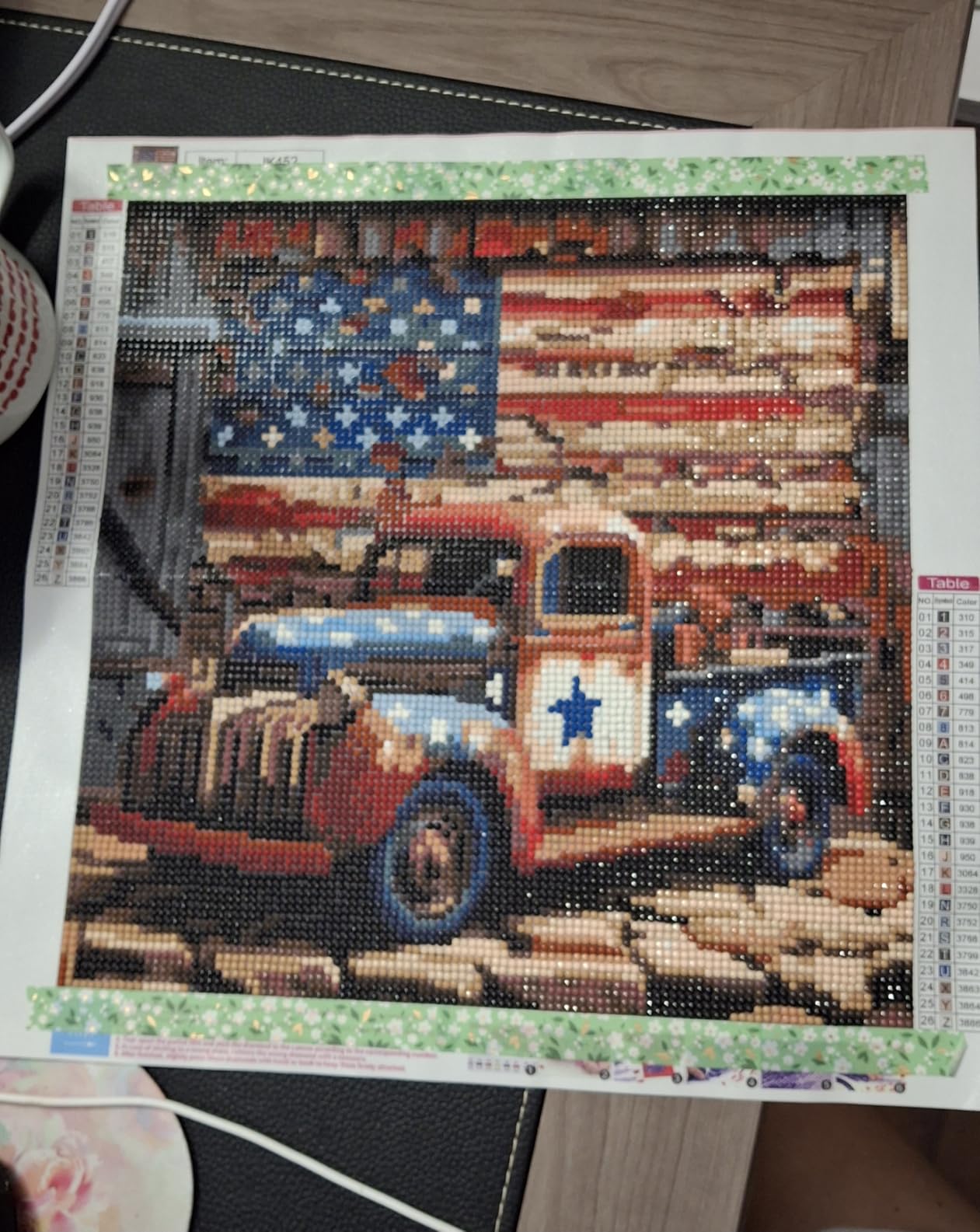 CHWGLFGG 5D Truck Diamond Art Kits for Adults Beginners 13.7x13.7inch customer photo 2