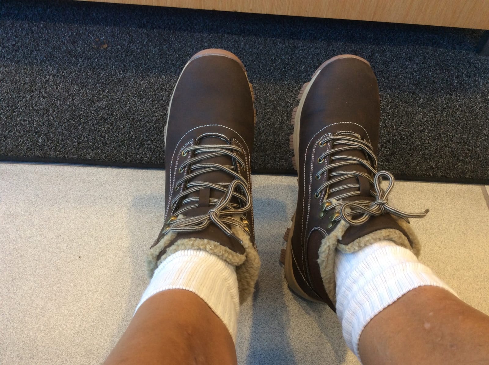 Men Women Barefoot Snow Boots, Fur Lined Wide Toe Box Zero Drop customer photo 2
