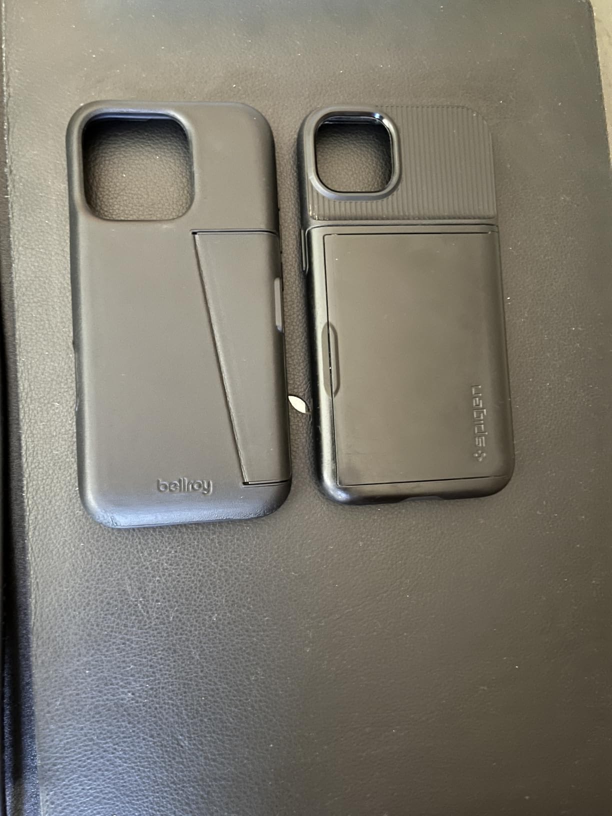 Bellroy Phone Case - 3 Card for iPhone 16 Pro (Leather iPhone case, Phone Wallet) - Ganache customer photo 2