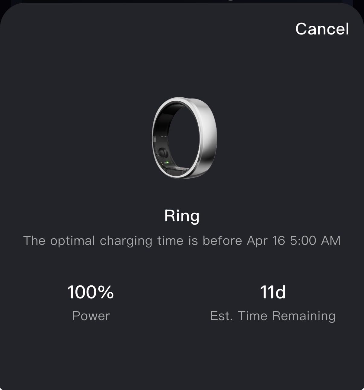 RingConn Gen 2 Smart Ring - Sleep Apnea Monitoring(Gold, Size 8) customer photo 1