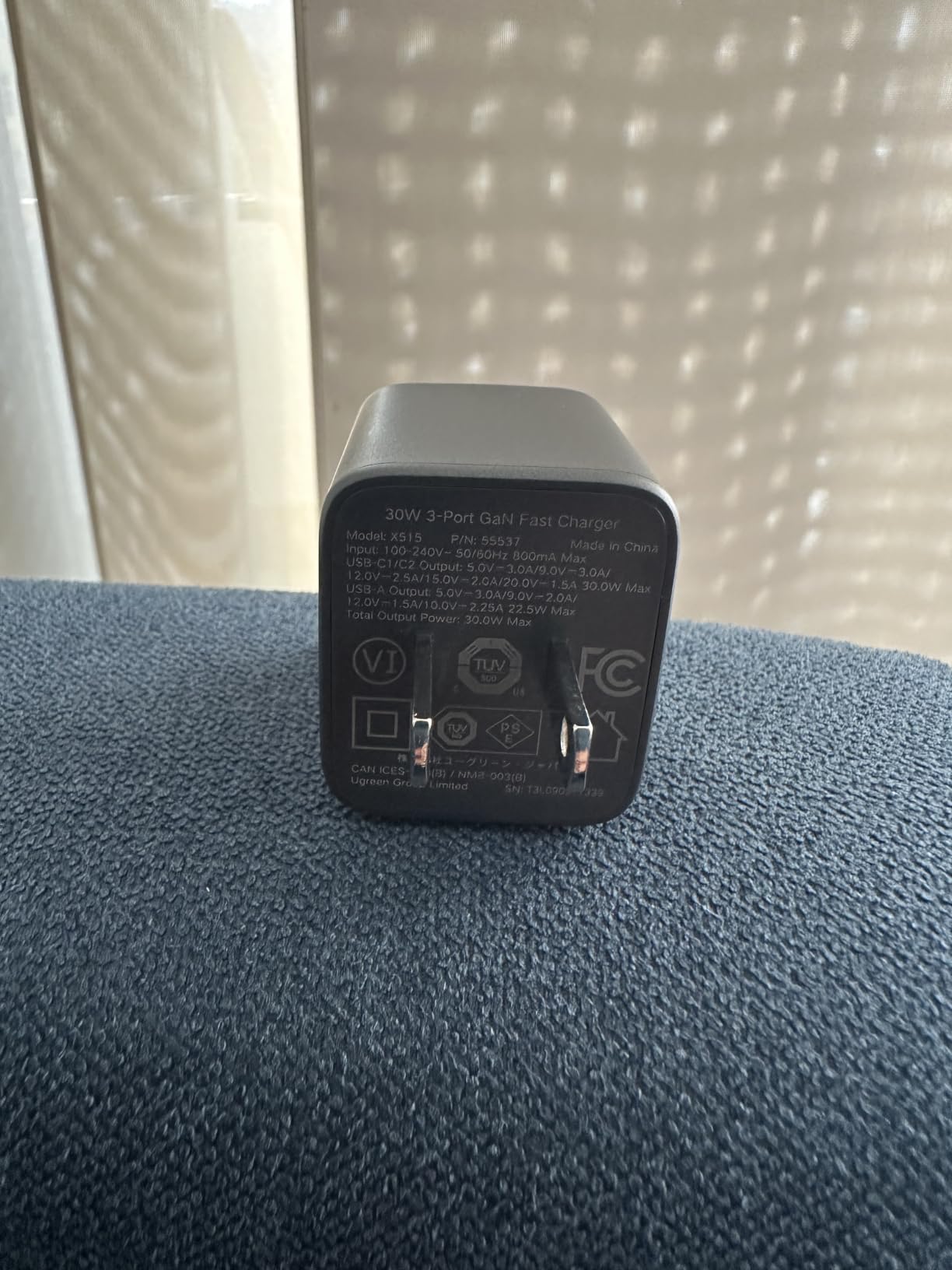 UGREEN 3-Port 30W USB C Charger Block, GaN II Type C Fast Charging, Black customer photo 1