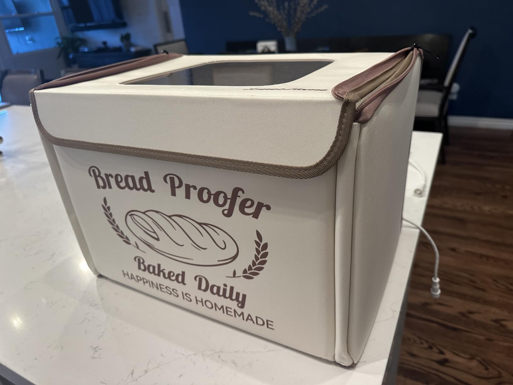 Folding Bread Proofing Box with 50-113℉ Temp Control & 48H Timer, Dough Proofer with Metal Rack, Humidor, Recipes, Ideal for Sourdough, Bread Baking, Pizza, Yogurt, Kombucha, Precise Control customer photo 1