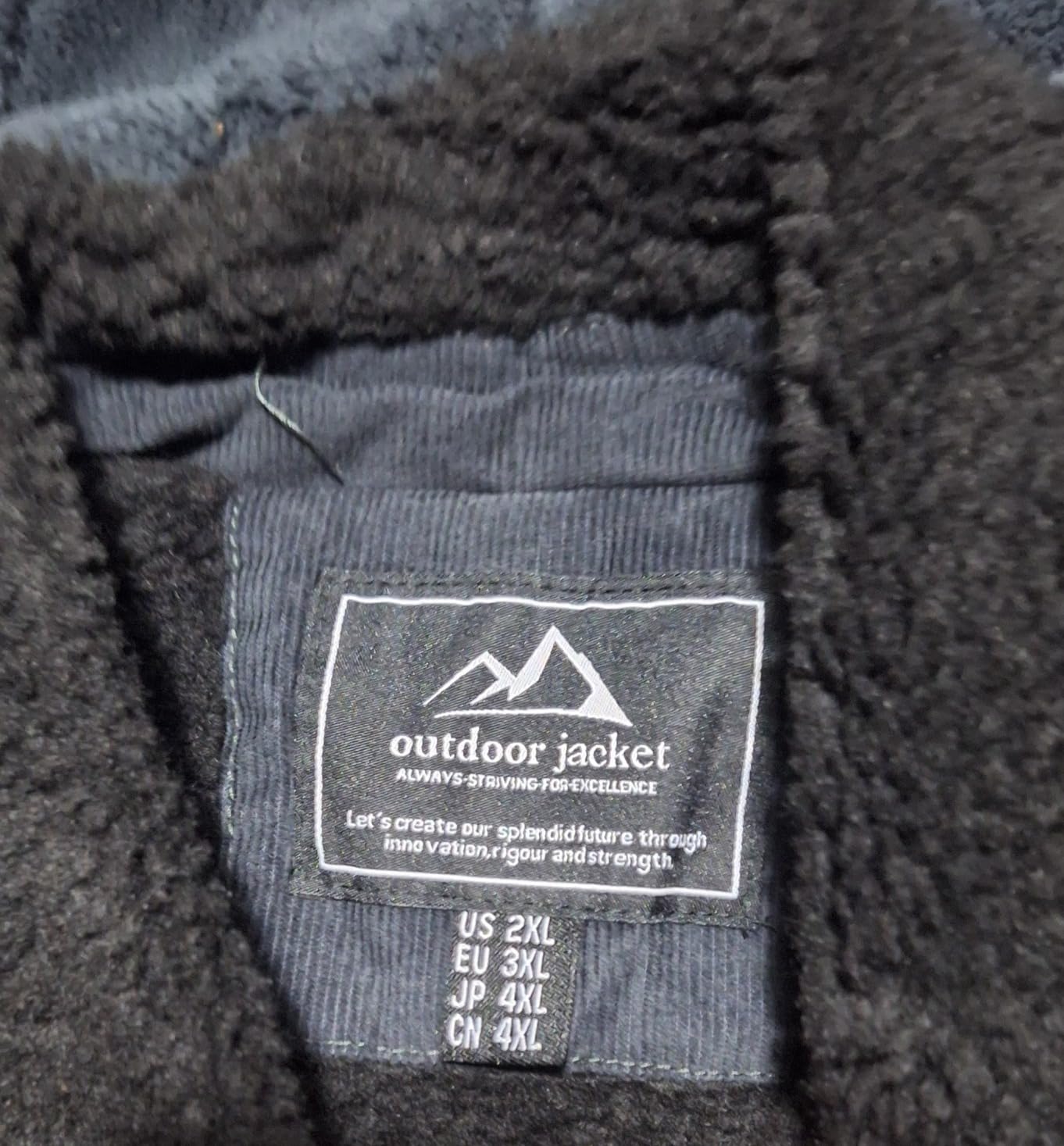 CRYSULLY Men's Corduroy Cargo Winter Jacket Sherpa Lined with 5 Pockets customer photo 2
