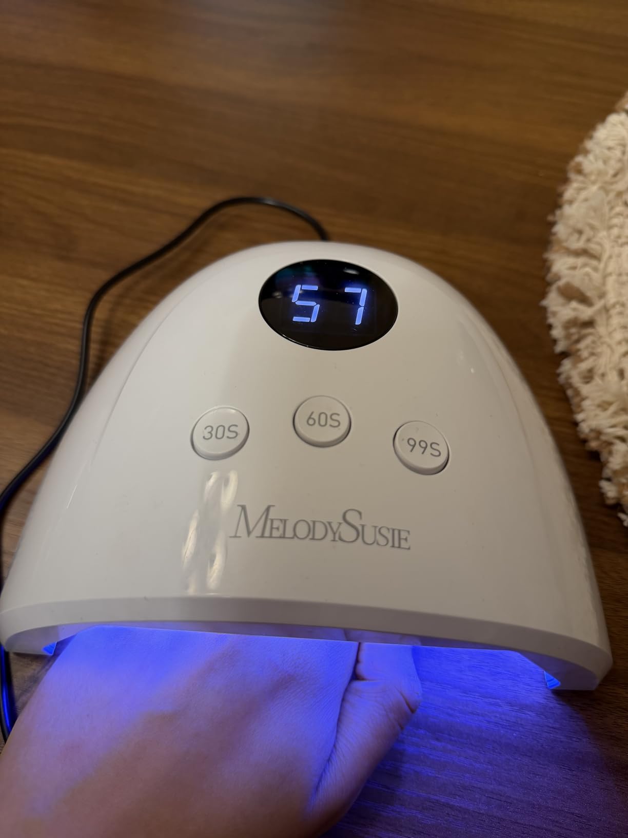 MelodySusie UV Nail Lamp P-Plus30F for Gel Polish-Fits Whole Hand & Feet customer photo 1