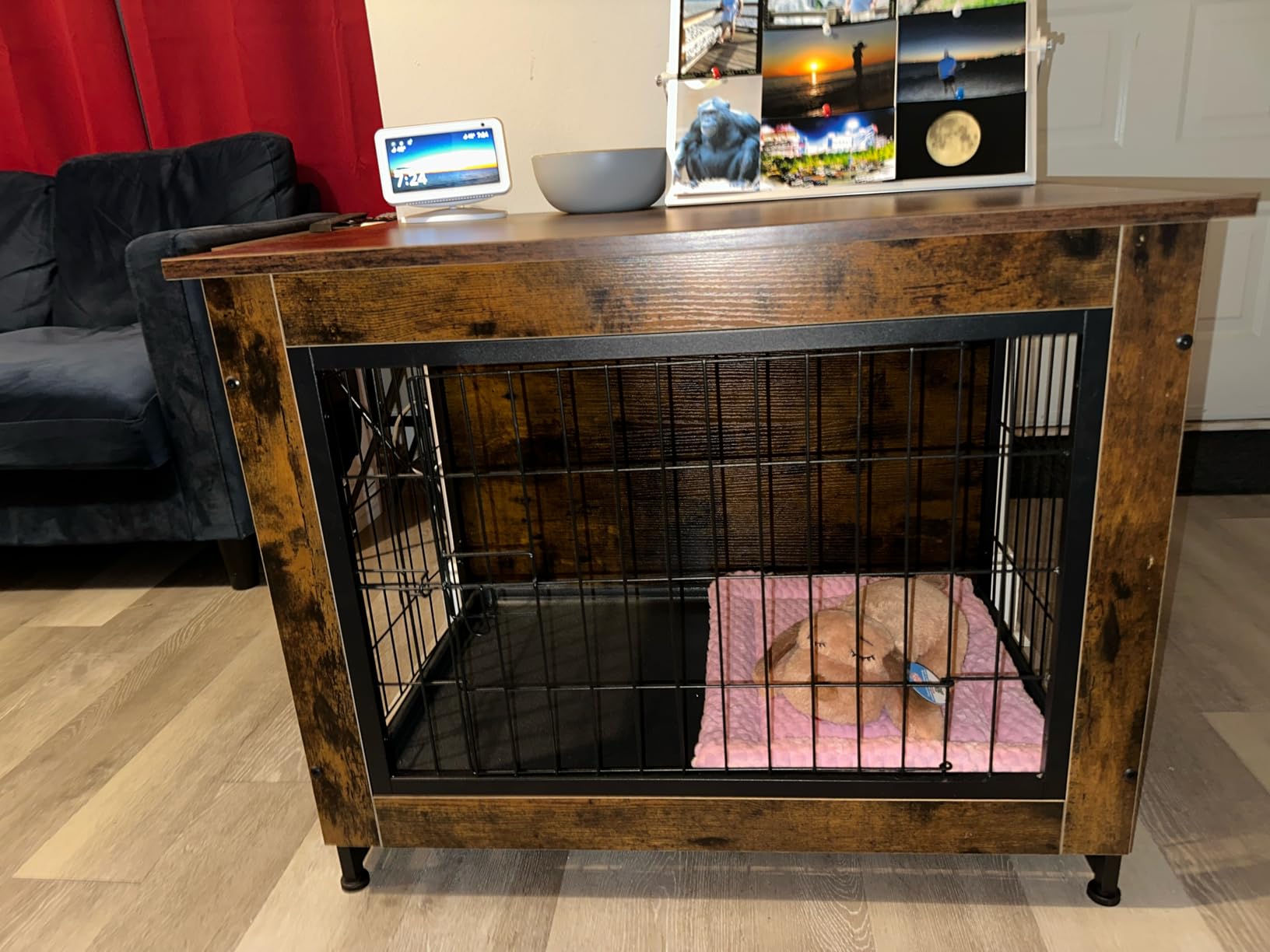 Dog Bed Mat – Soft & Comfortable Dog Kennel Pad for Crate – Durable Crate Bed & Mat for Dogs & Cats – Ideal for Crate, Kennel, and Home Use customer photo 1