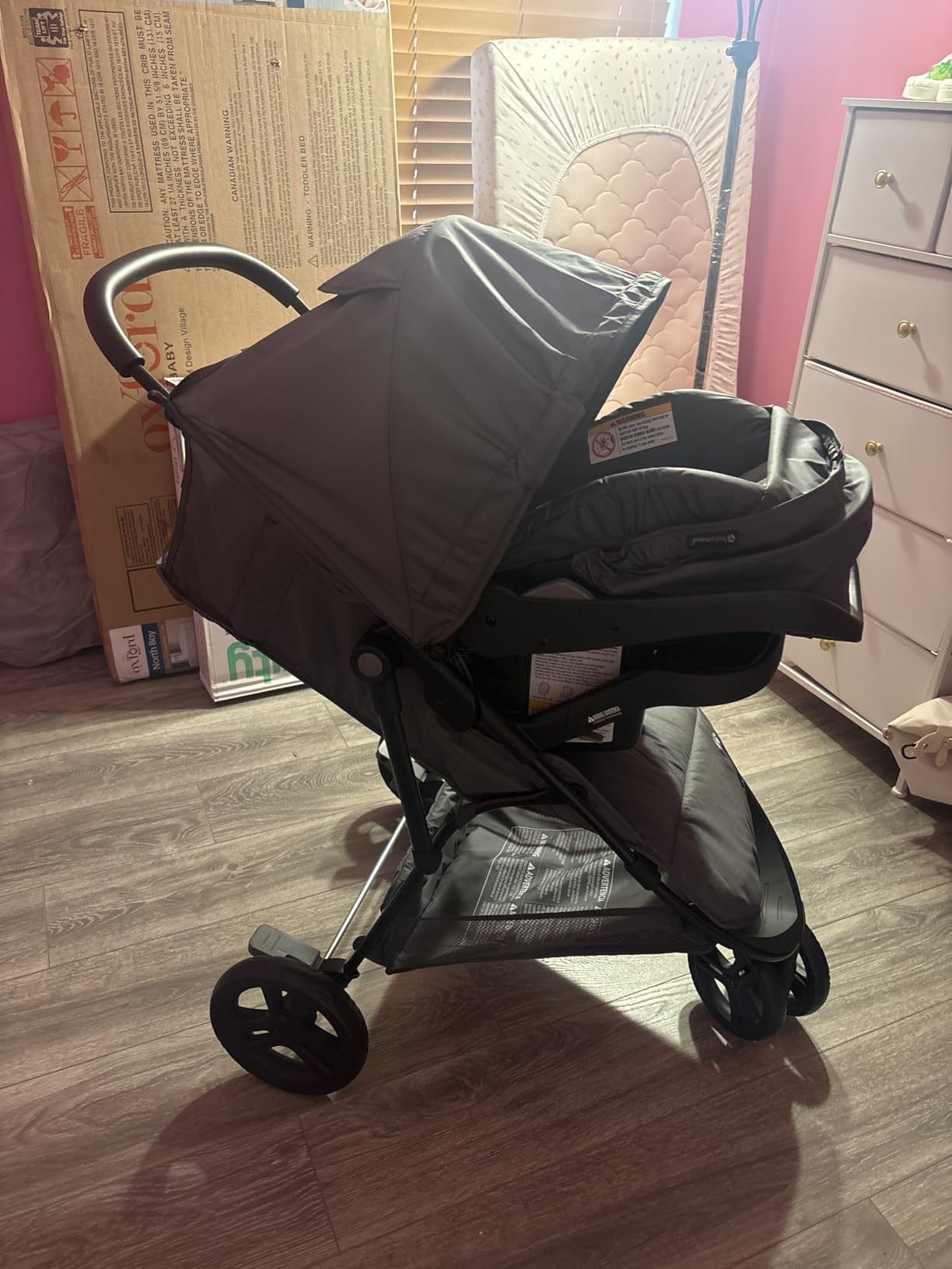 Baby Trend Venture 3-Wheel Stroller Travel System, Stellar Grey customer photo 1