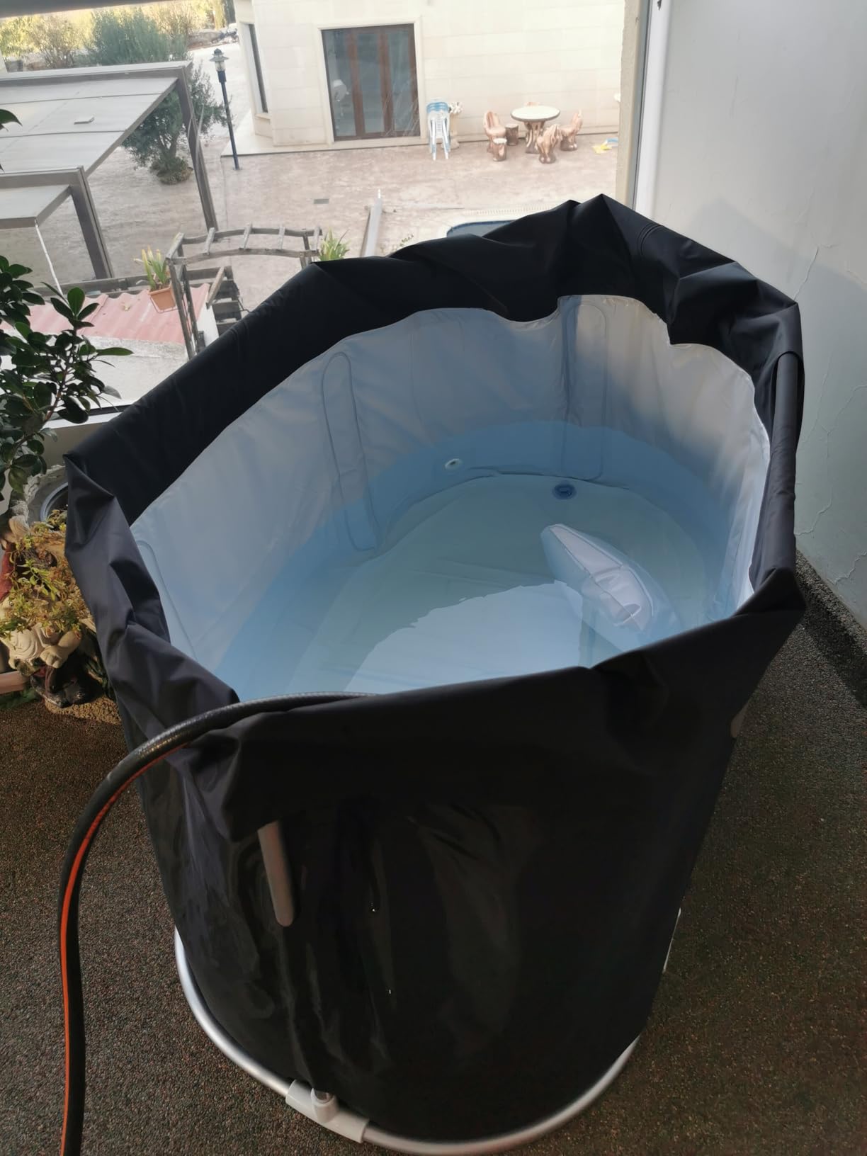 XL Oval Ice Bath Tub for Athletes with Cover by Brisk Bear - Extra Large Cold Plunge Tub for Recovery - Ice Tub with Digital Timer, Thermometer & Reusable Ice Molds - Cold Plunge to Soothe Muscles customer photo 1