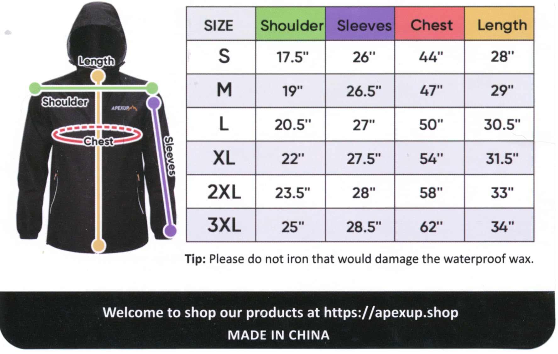 APEXUP Packable Rain Jacket Men with Reflective Zipper, Lightweight Waterproof Raincoat customer photo 2