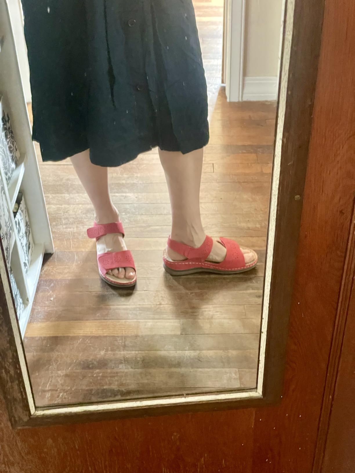 SHIBEVER Women Flat Sandals Comfortable: Arch Support Sandals Dressy customer photo 1