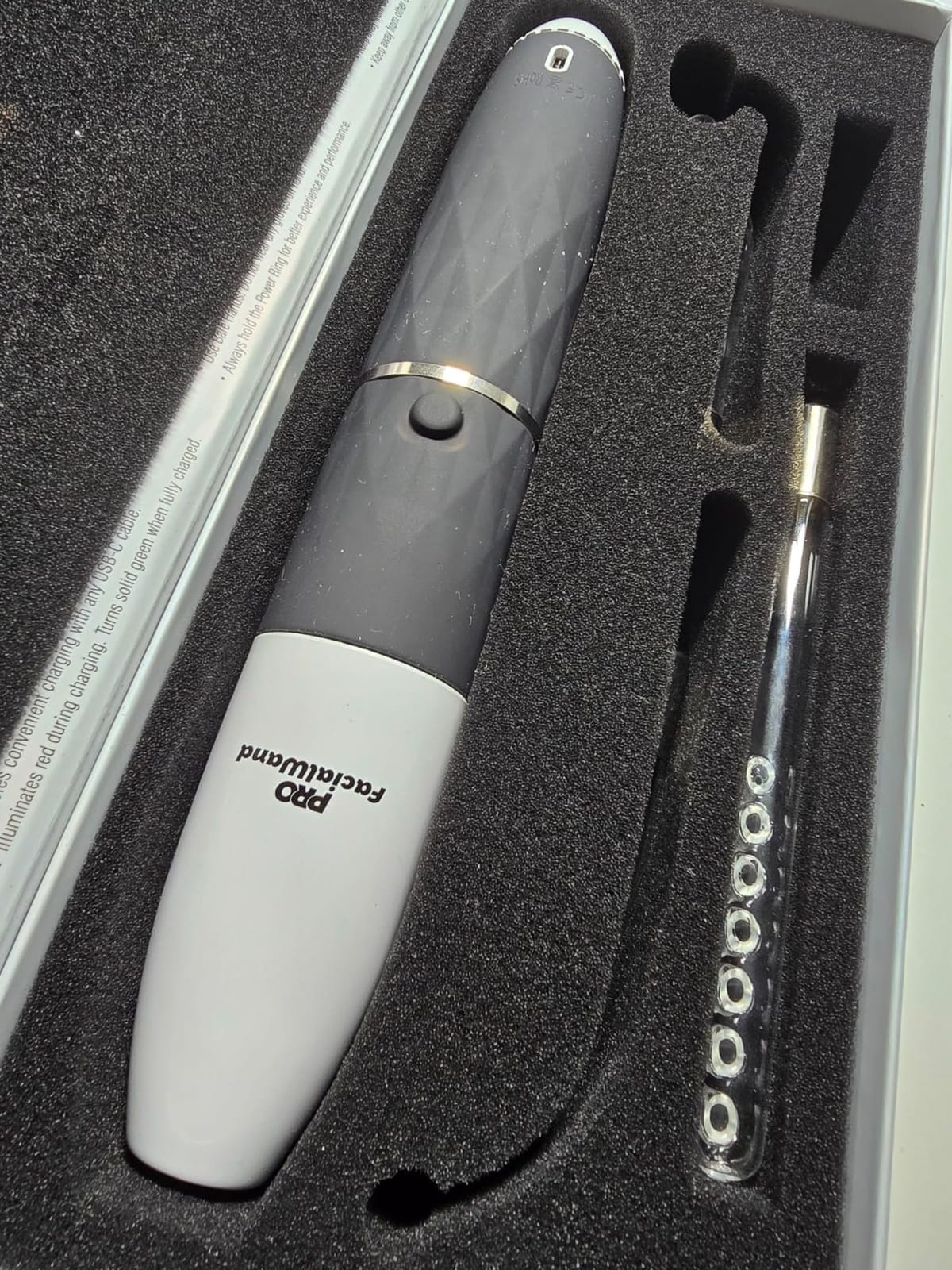 OxyGlow 2 Cordless High Frequency Facial Machine, ProFacialWand Clinical Skin Therapy Wand - Xenon Gas customer photo 2