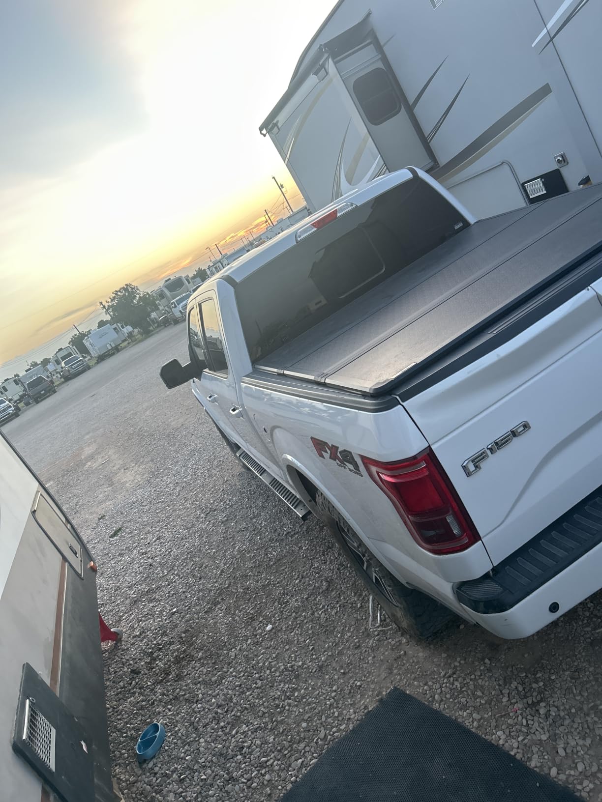 AUTOSAVER88 Hard Tri-Fold Tonneau Cover for Ford F-150 F150 2015-2026 5.5ft | FRP Hard Tri-folding Truck Bed Tonneau Cover Compatible with 2015-2026 Ford F150 F-150 5.5 Feet Bed (Excl. Raptor Series) customer photo 2