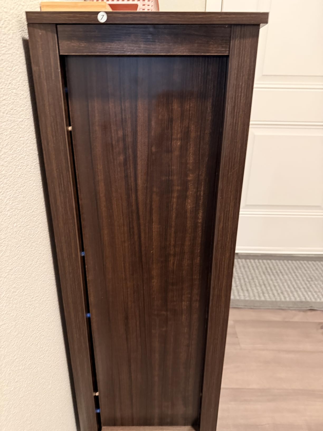 Tribesigns 5-Tier Shoe Storage Cabinet with Adjustable Shelves, Brown customer photo 2