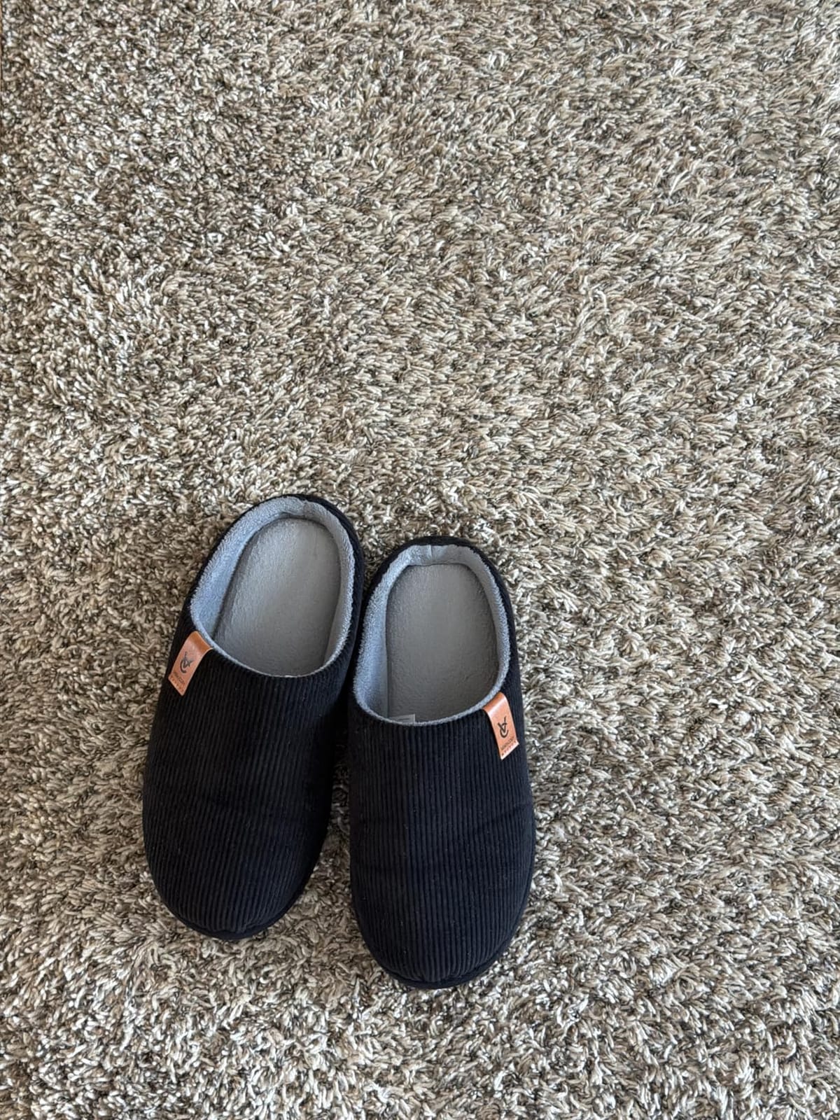 VeraCosy Men's Cozy Slip-on Slippers Corduroy Memory Foam House Shoes customer photo 1