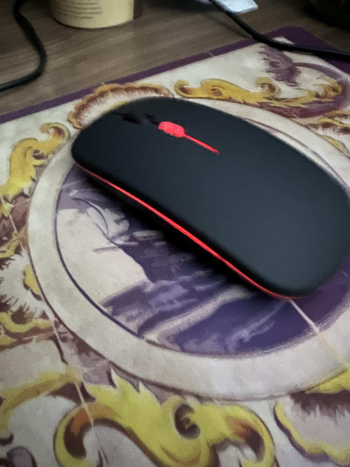 Afaartcci Rechargeable Wireless Mouse, Silent Bluetooth Mouse (Black) customer photo 2