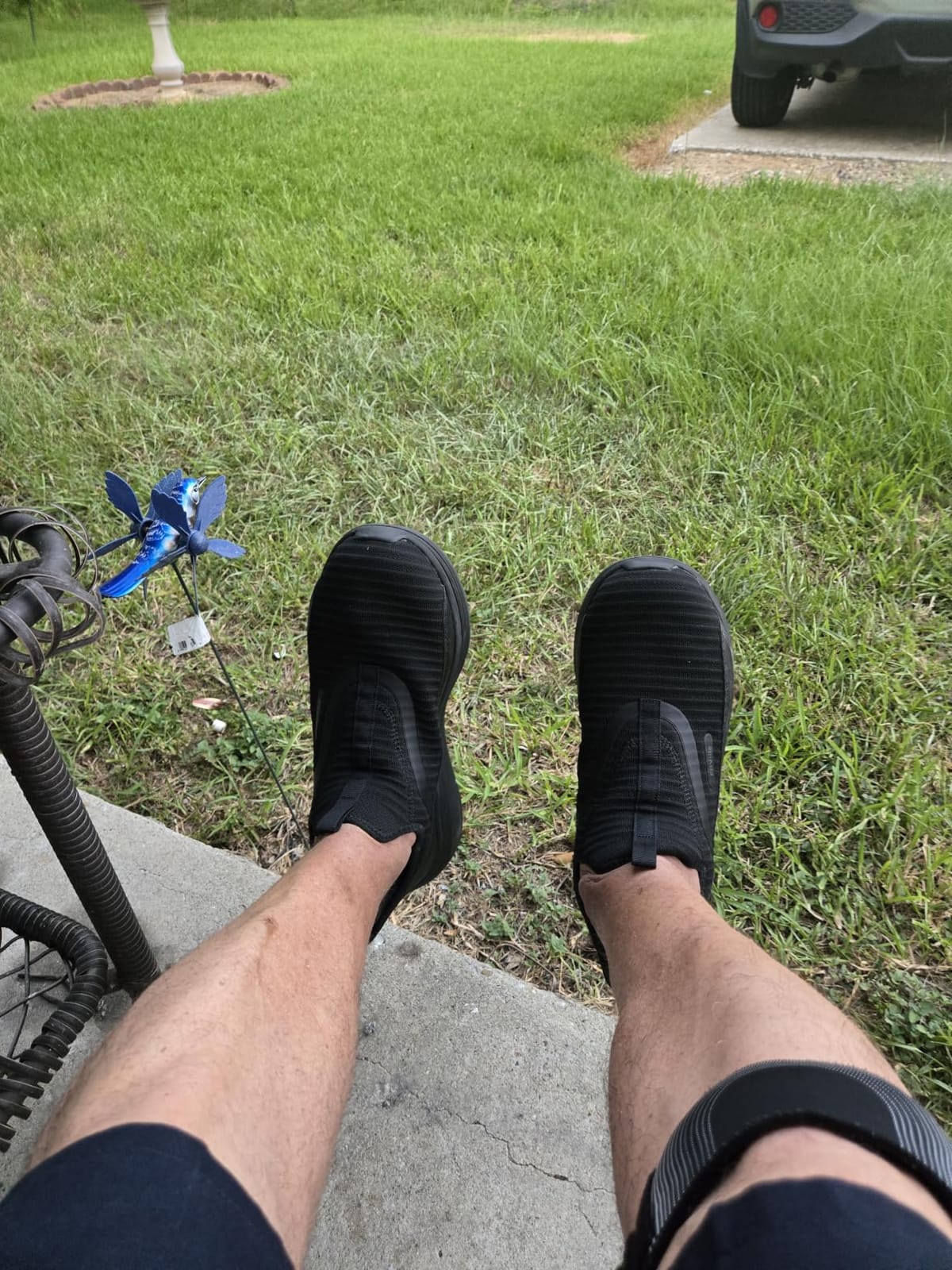 FitVille Men's Extra Wide Slip on Walking Shoes with Arch Support Men Slip on Sneakers for Foot Pain Relief-Stepease V2 customer photo 2