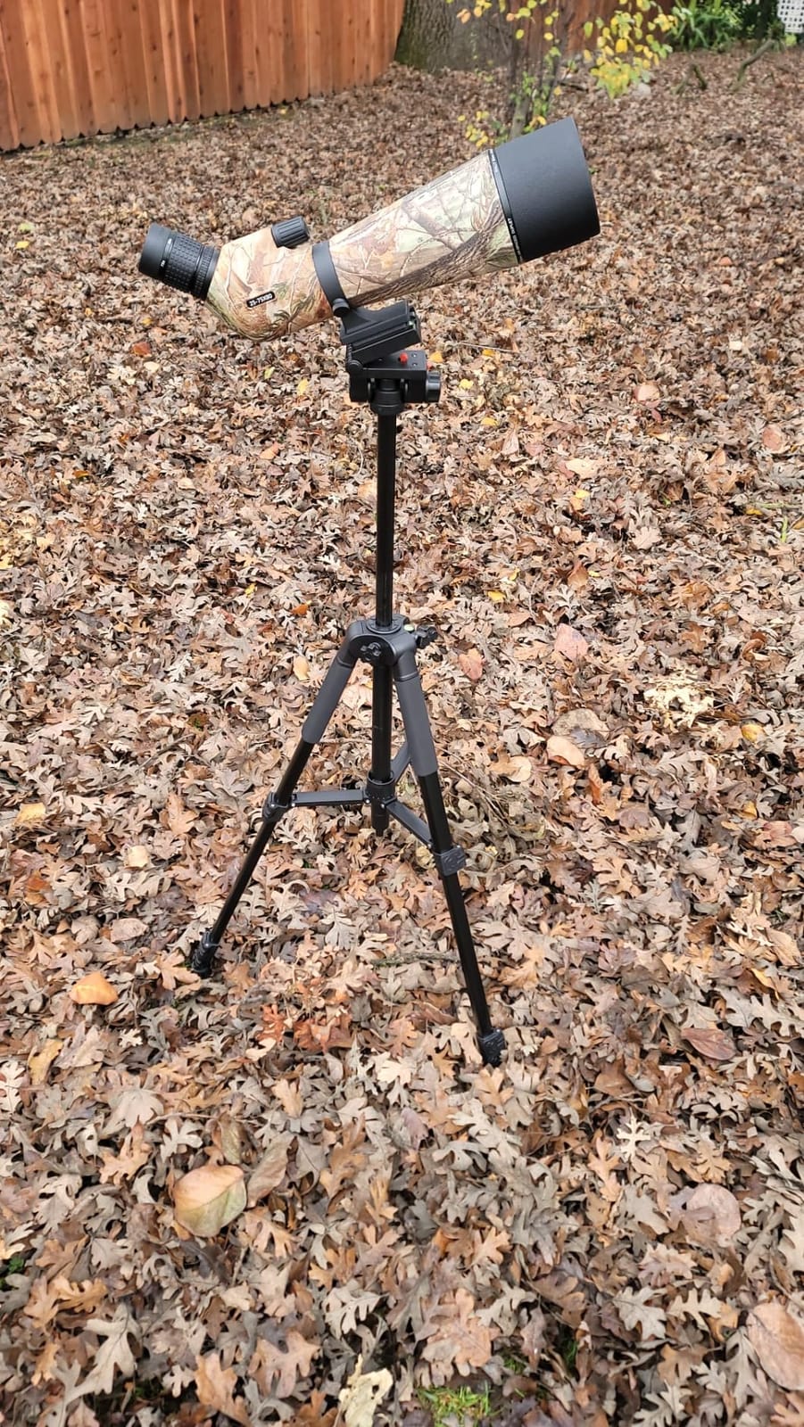 25-75x80 Spotting Scope for Target Shooting with Upgraded Full Size Tripod Carrying Bag and Phone Adapter Spotter Scope for Bird Watching, Wildlife Viewing Camo customer photo 1