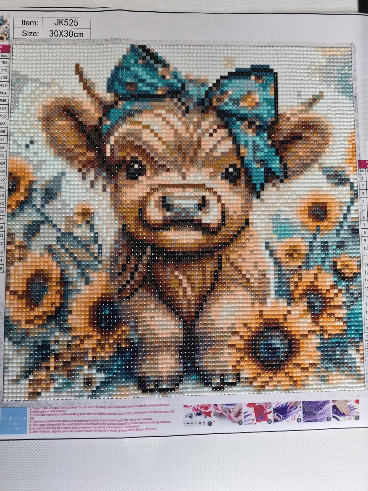 Diamond Art Painting Kits for Adults, Cow 5D Diamond Painting Dots Art Kits customer photo 1