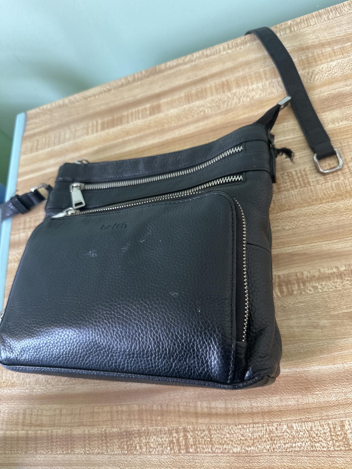 befen Genuine Leather Crossbody Bags for Women, Anti-Theft Shoulder Purse with Built in RFID Wallet for Travel customer photo 1