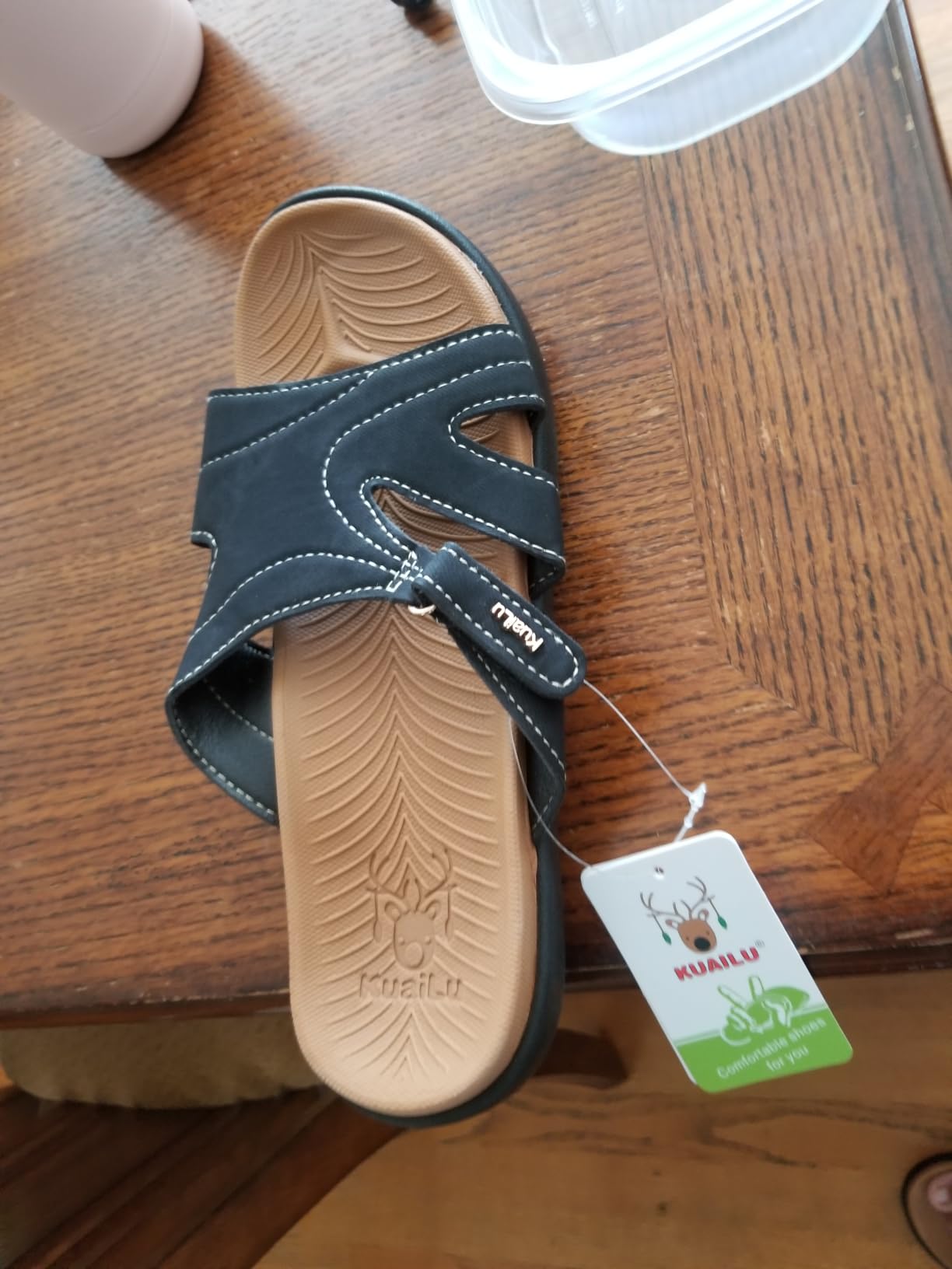 Women's Fashion Orthotic Slides Arch Support Slip On Walking Sandals customer photo 1