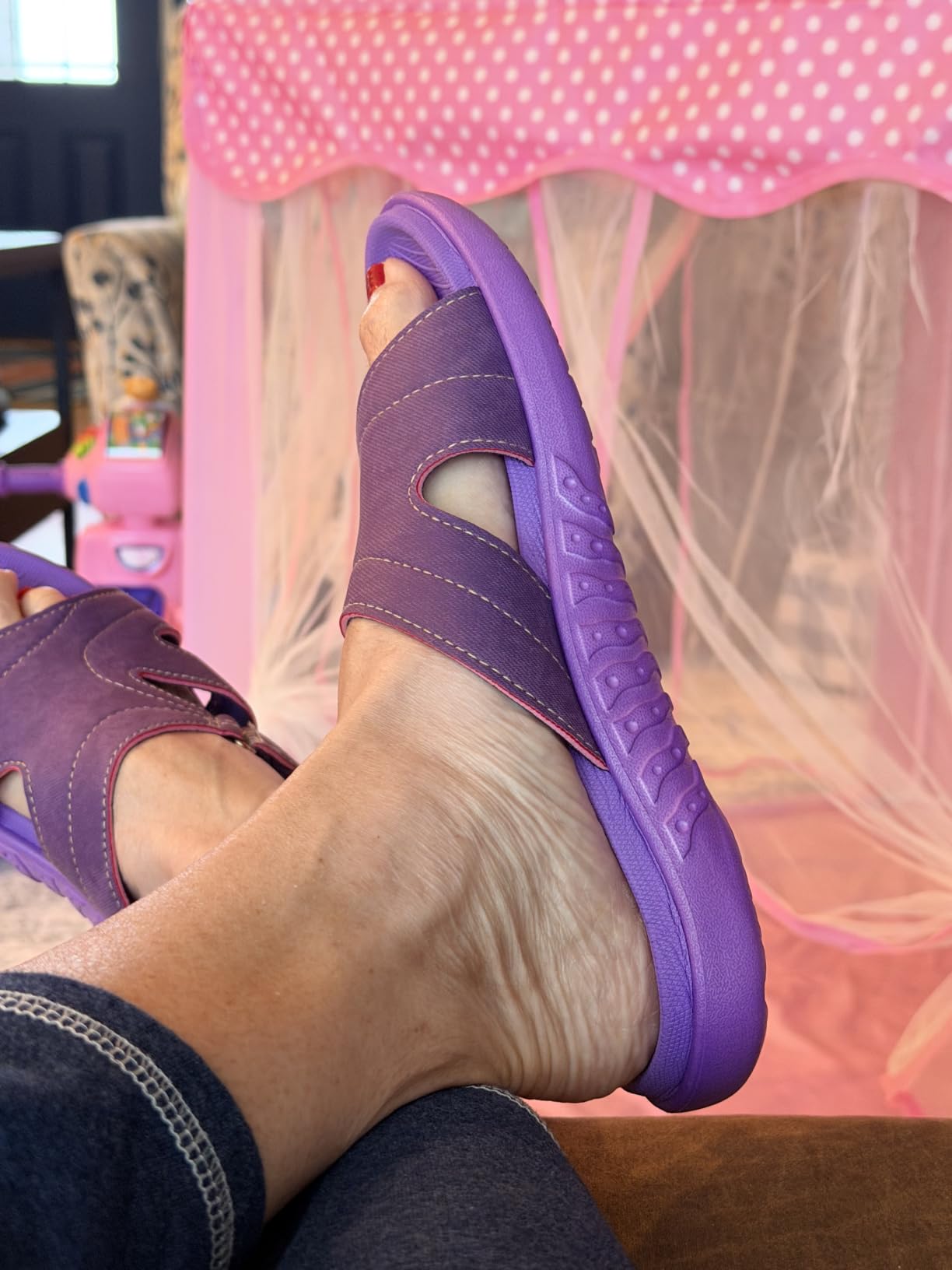 Women's Fashion Orthotic Slides Arch Support Slip On Walking Sandals customer photo 2