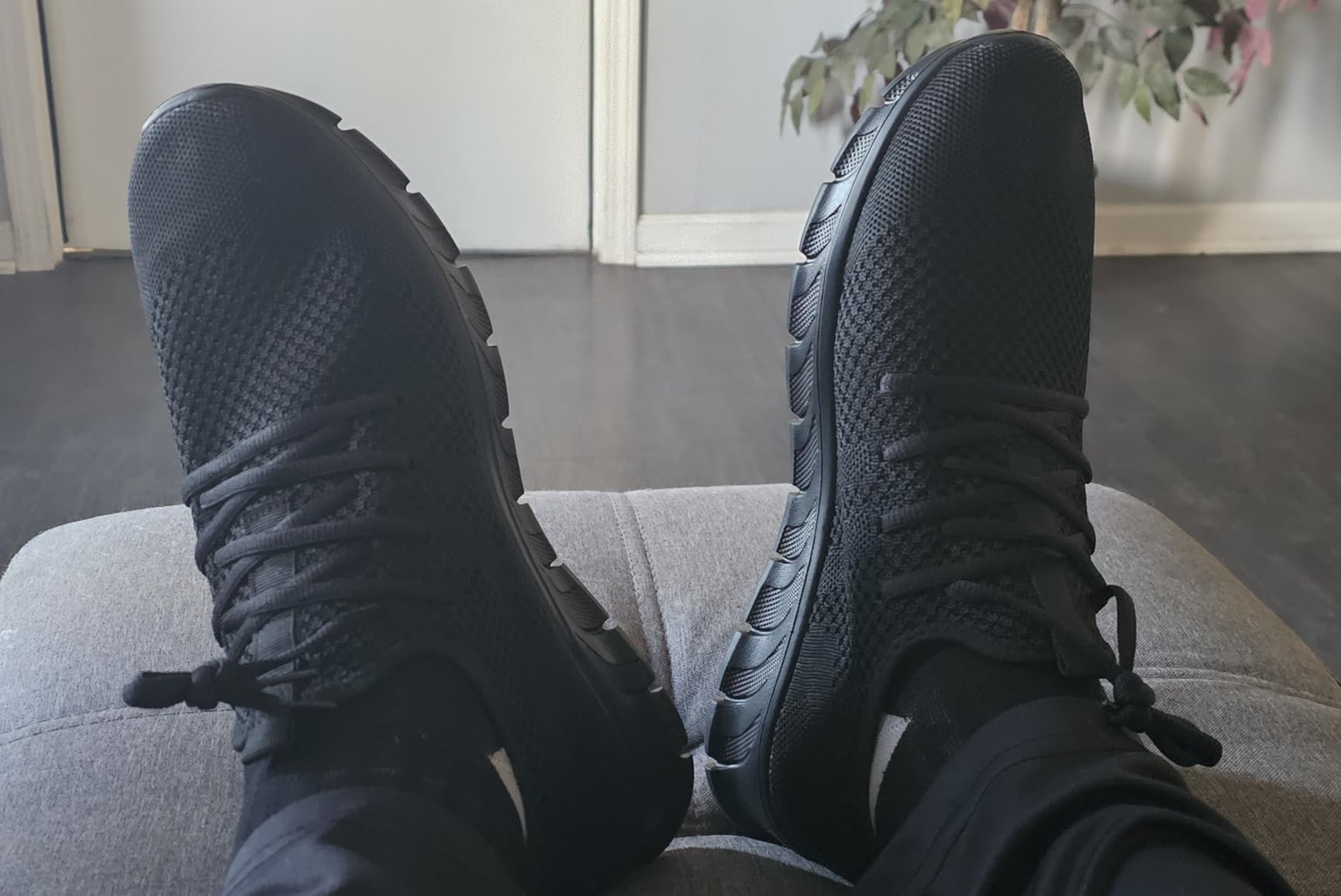 Mens Running Shoes Slip On Tennis Walking Sneakers Gym Athletic customer photo 2