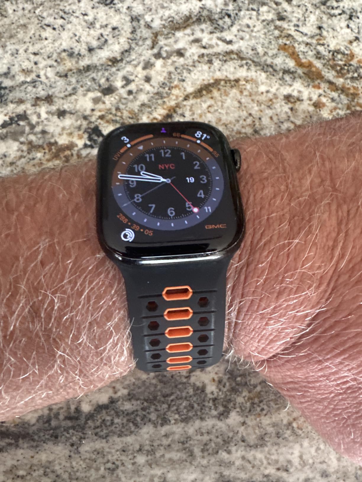 Maledan Compatible with Apple Watch Ultra 2/Ultra/Ultra 3 Band 49mm 44mm 45mm 46mm 42mm for Men, Breathable Silicone Band Sport Loop Strap for Apple Watch iWatch Bands Series 11 10 9 8 7 6 5 4 3 SE customer photo 2