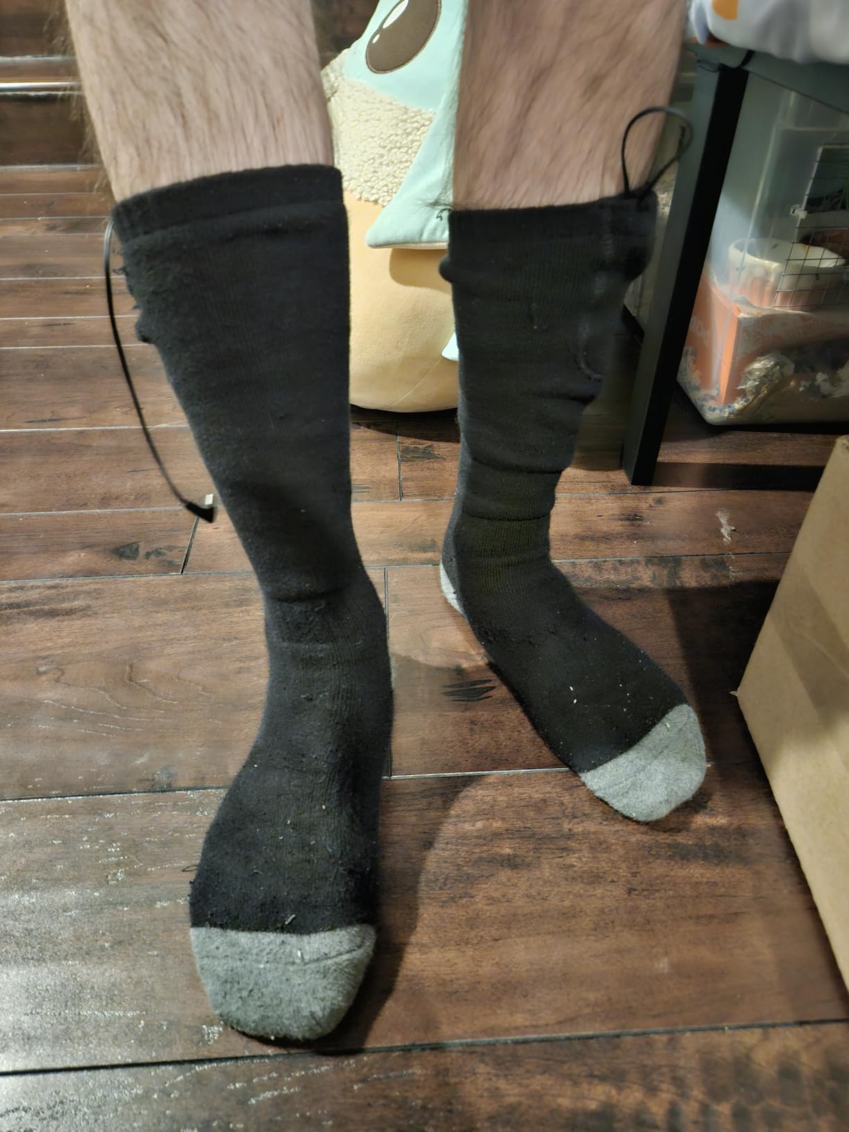 Heated Socks, Heated Socks for Women Men with App Control 2 * 8500mAh Rechargeable Electric Heated Socks Washable Warm Socks for Outdoors Work Skiing Hunting Riding Cycling Hiking Camping Xmas Gifts customer photo 1