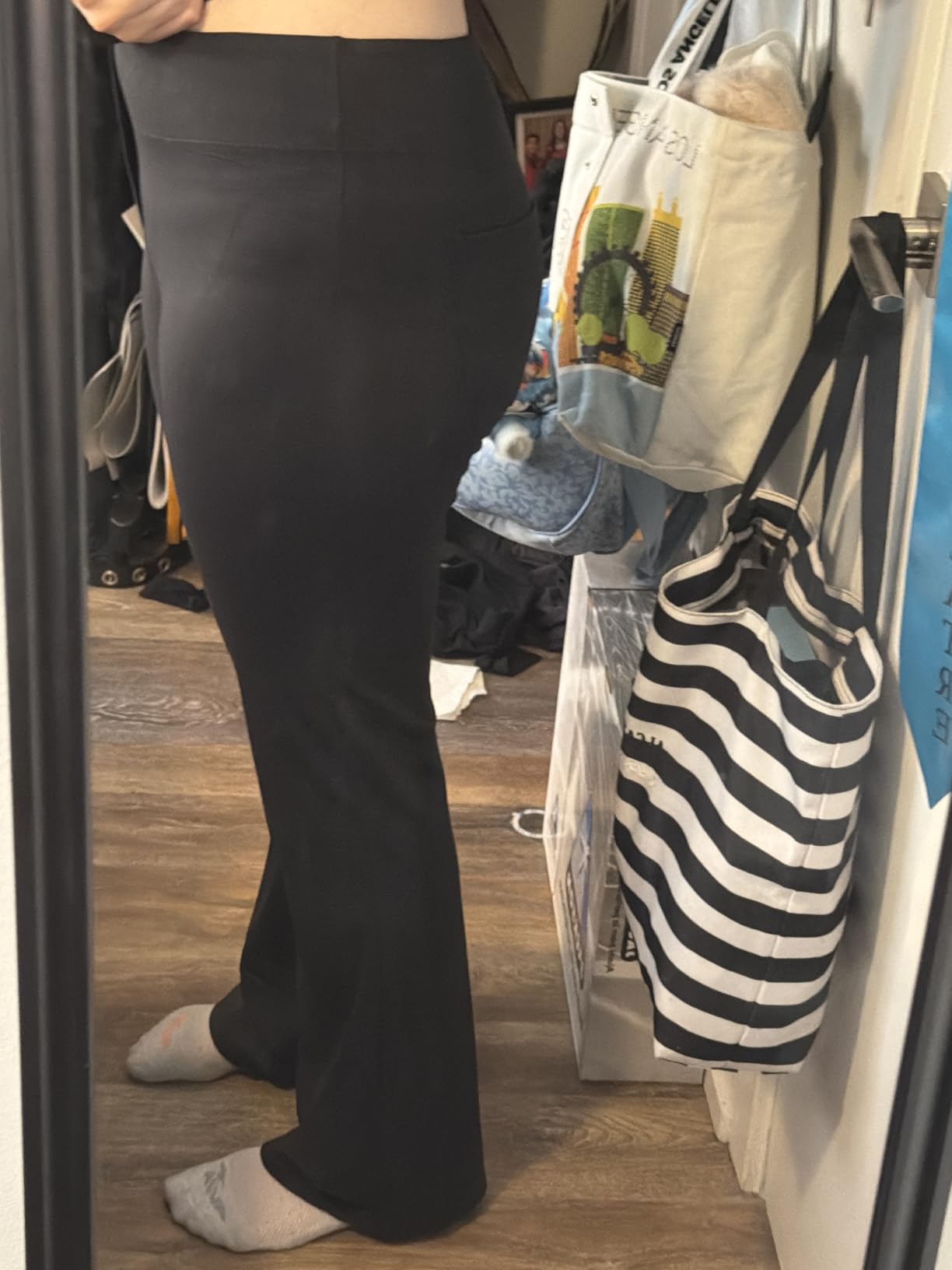 DLOODA Womens Bootcut Dress Pants Business Casual Work Pants with Pockets customer photo 1