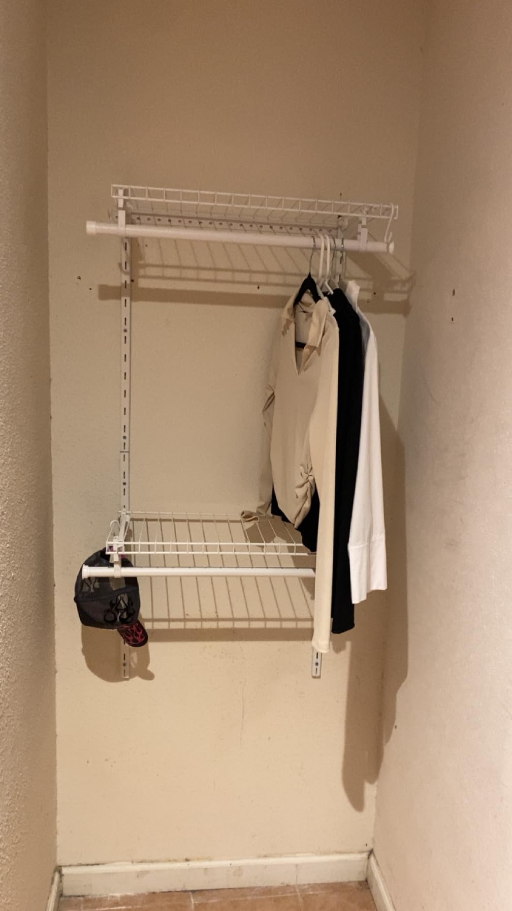 SONGMICS HOME Closet System, Closet Insert Organizer, 3-6 ft Closet Shelves customer photo 2