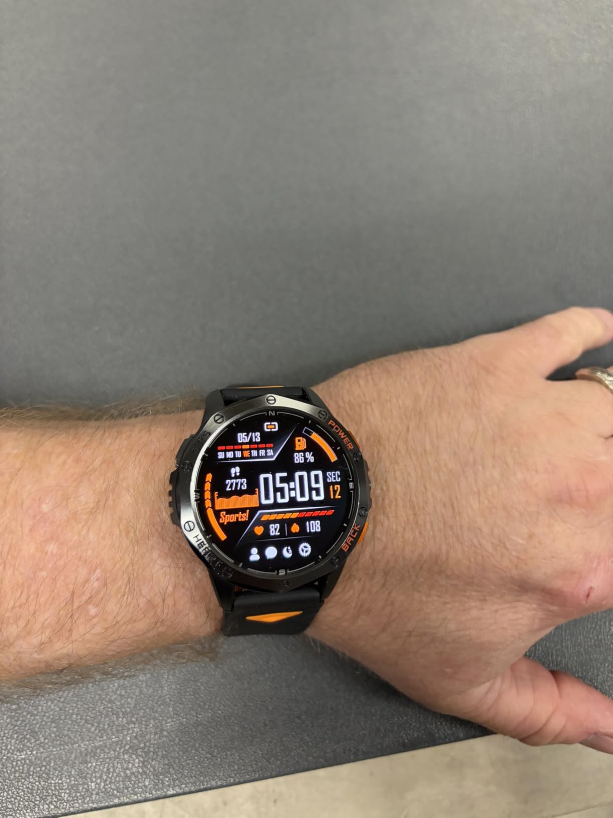 Military Smart Watch for Men, Built-in GPS, 30-day standby, 1.43