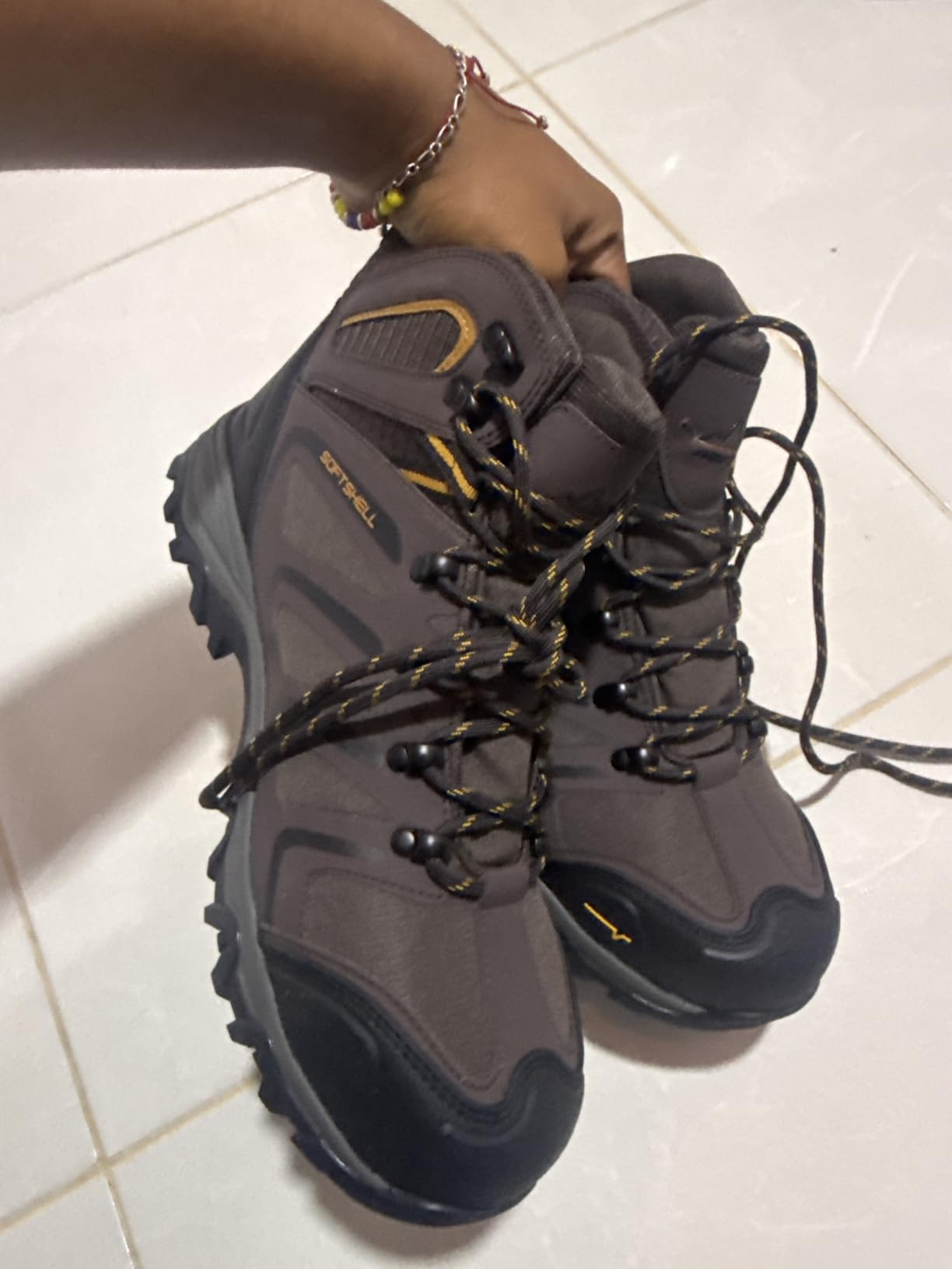 NORTIV 8 Waterproof Steel Toe Work Boots for Men | ASTM Safety Construction Boots Slip-resistant Outsole customer photo 2