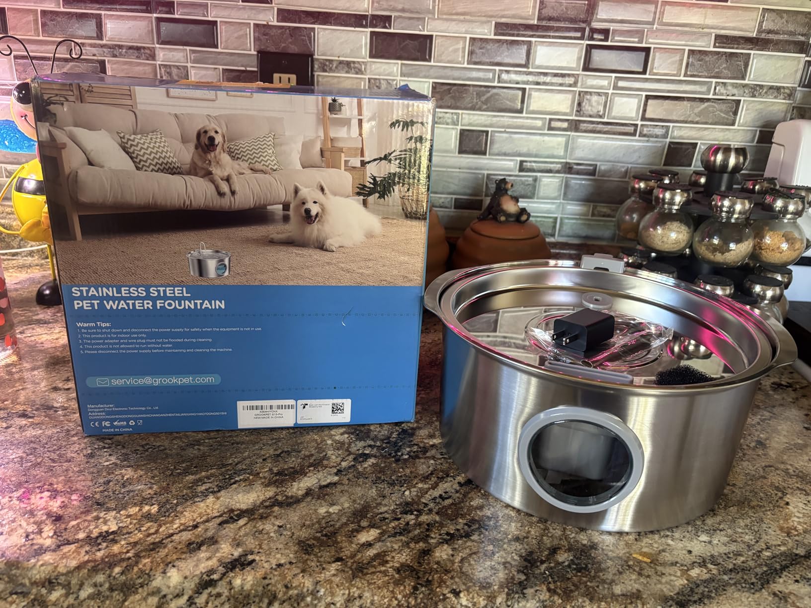 Dog Water Fountain for Large Dogs: 7L/236oz/1.8G Dog Fountain customer photo 1