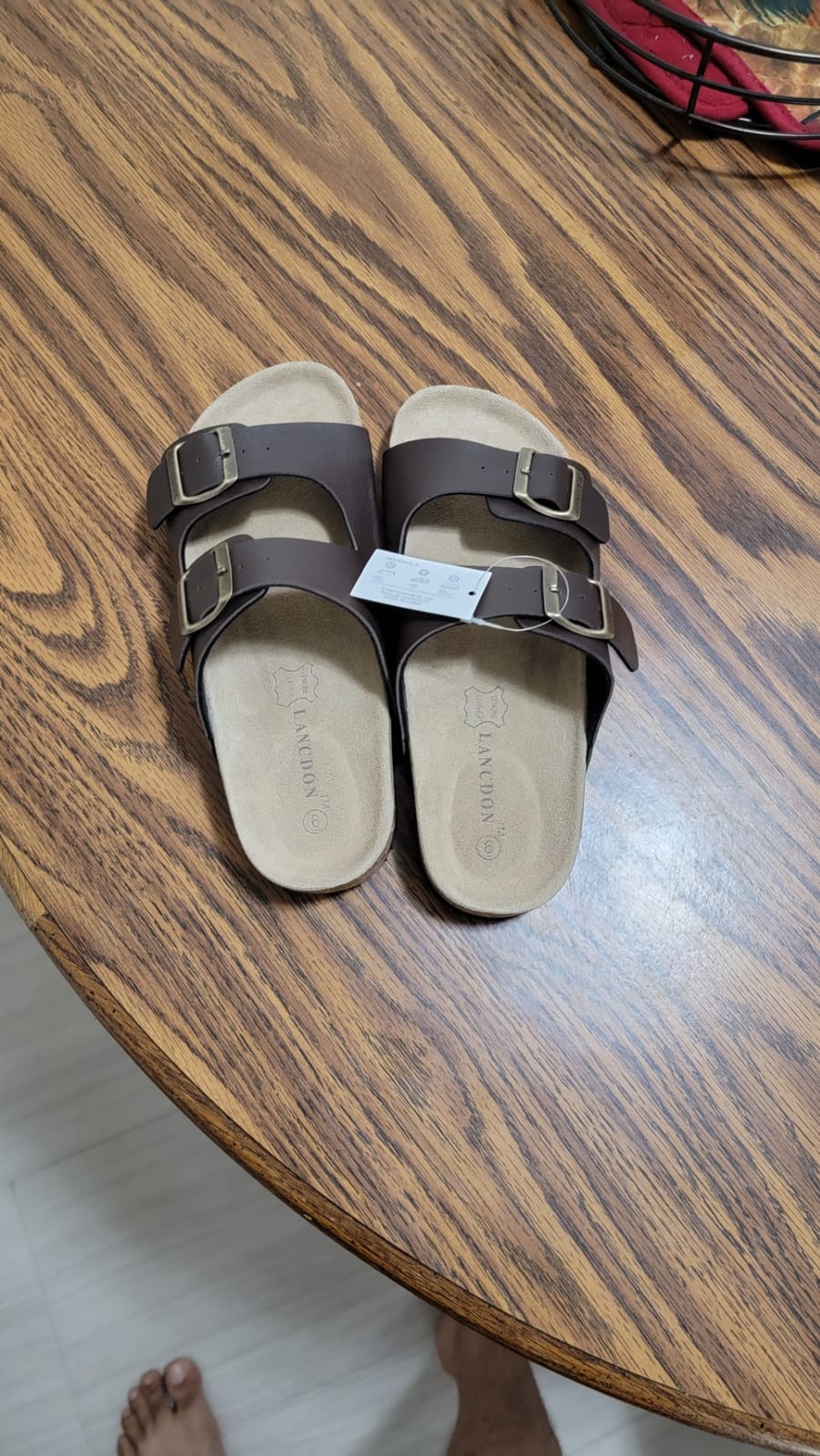 Sandals Women Wide Width, Cork Footbed Arch Support Summer Beach Slide Sandals, Adjustable Strap for Wide Feet customer photo 1