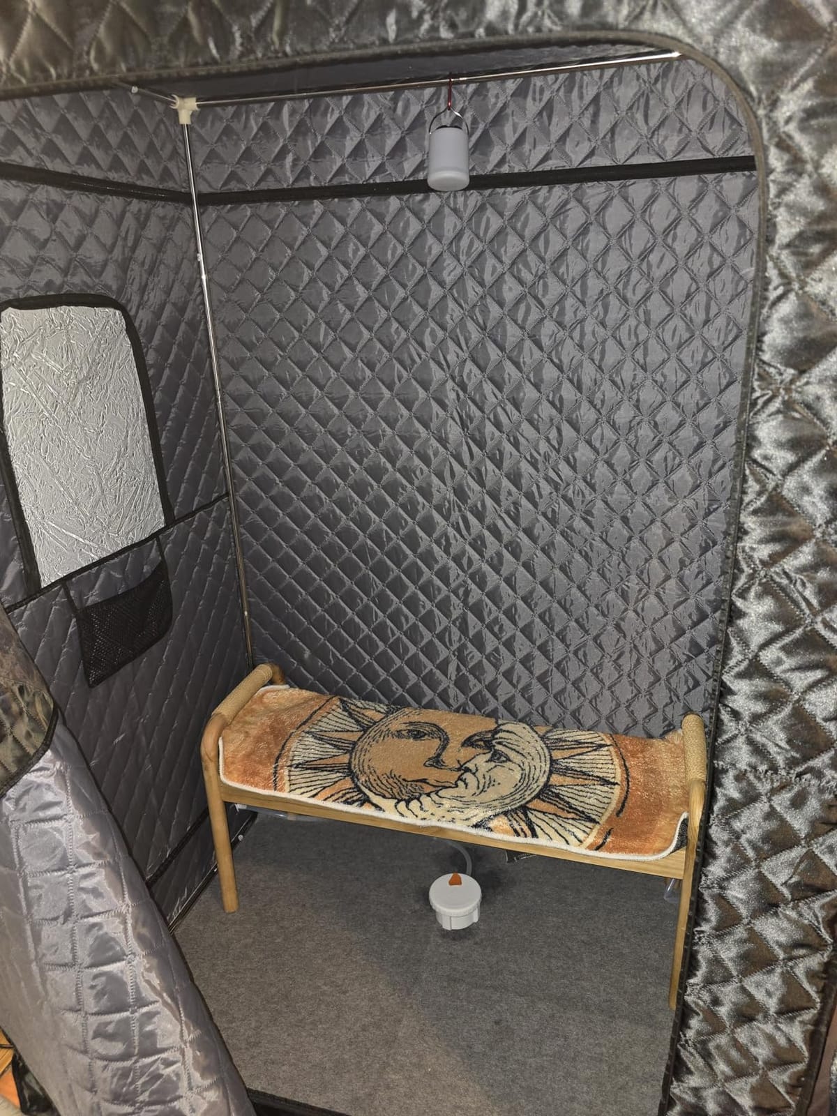 Tehanld 2 Person Portable Steam Sauna for Home, Black customer photo 1