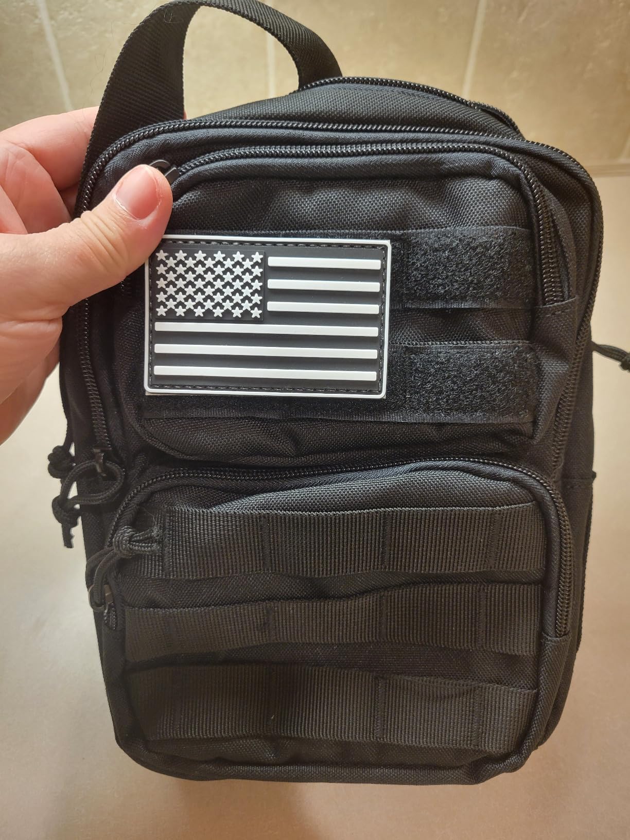 Wotony RFID Blocking Tactical Crossbody Bag for Men - Durable EDC Sling Shoulder Bag with Multi-Pocket Storage customer photo 1