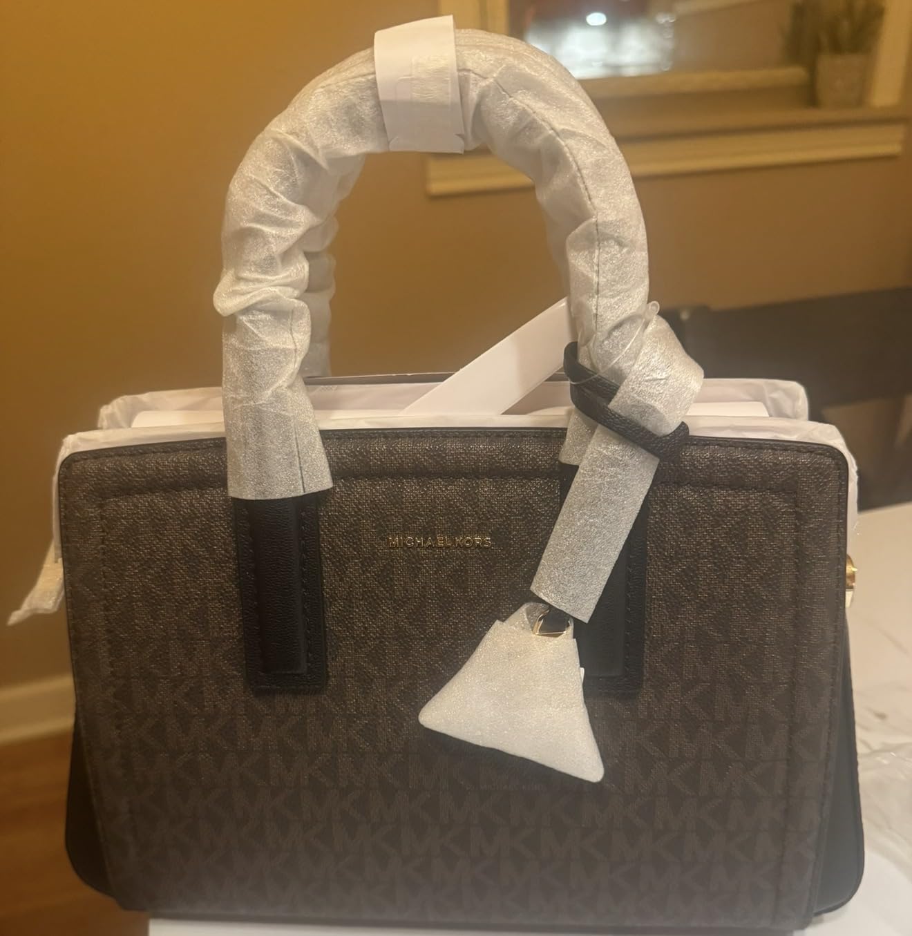 Michael Kors Women's Laila Small Satchel customer photo 1
