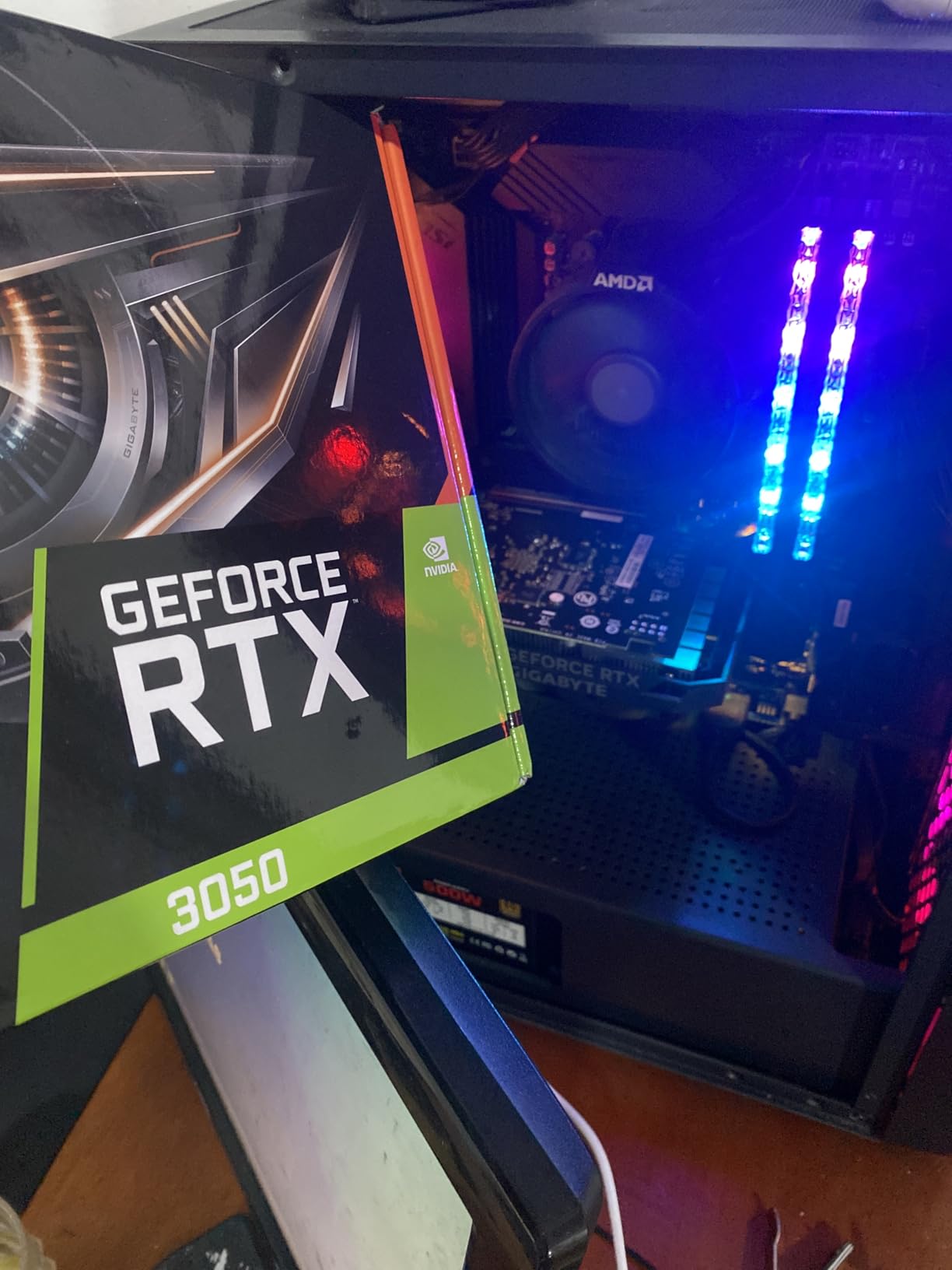 GIGABYTE GeForce RTX 3050 WINDFORCE OC V2 6G Graphics Card, 2X WINDFORCE Fans, 6GB GDDR6 96-bit GDDR6, GV-N3050WF2OCV2-6GD Graphics Card customer photo 2