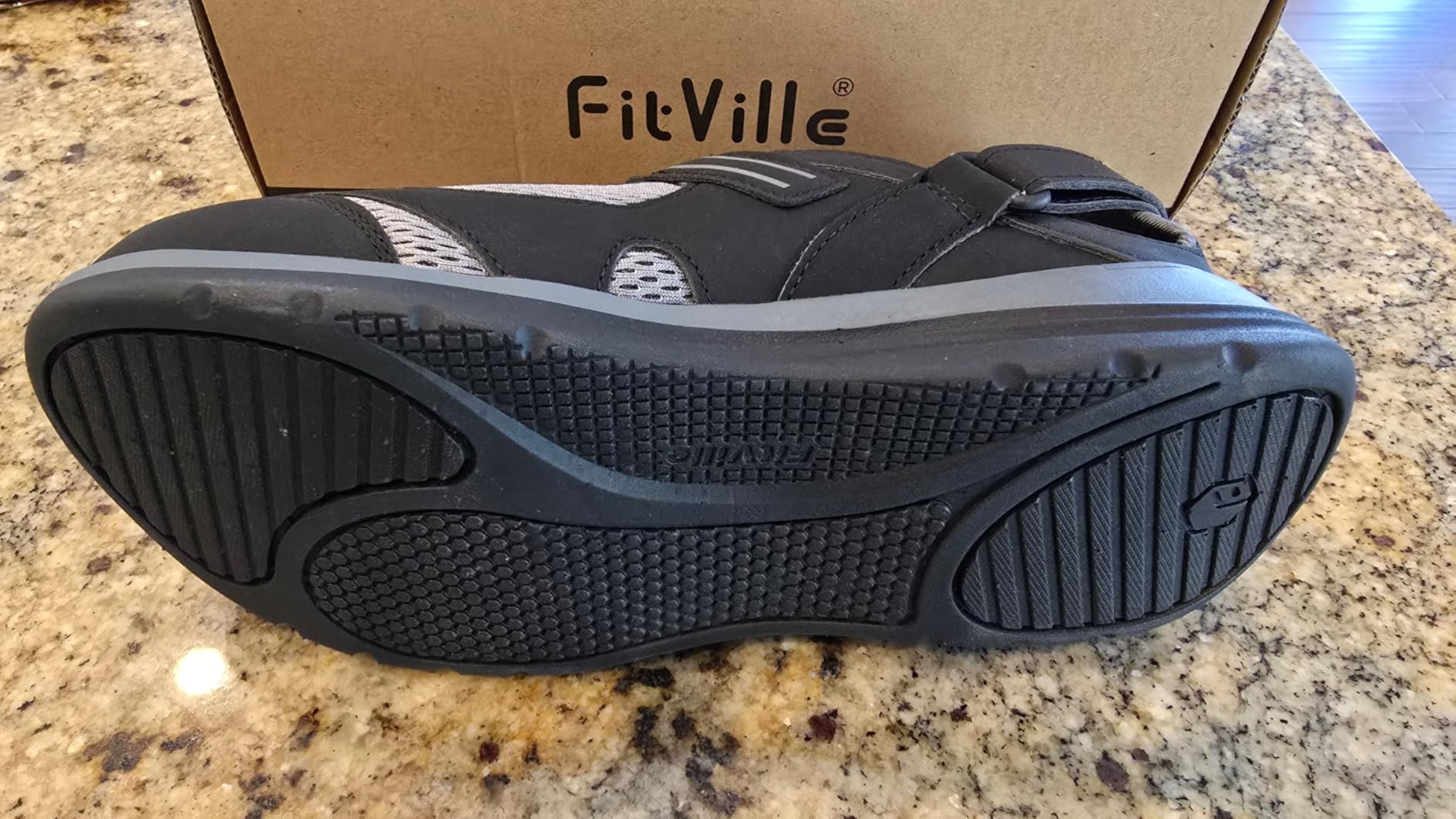 FitVille Diabetic Shoes for Women Extra Wide Width Diabetic Womens Sandals, Walking Shoes with Adjustable Closures Arch Support, Orthopedic Sandals for Flat Feet Heel Pain Relief,Plantar Fasciitis customer photo 2