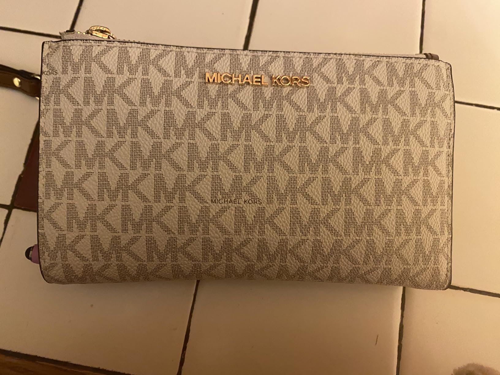 Michael Kors Women's Jet Set Double Zip Wristlet customer photo 1