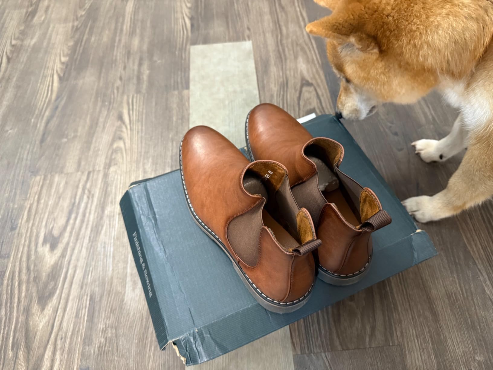 Finishing & Sewing Men's Chelsea Boots, Smart Casual Slip On Ankle Boots customer photo 1