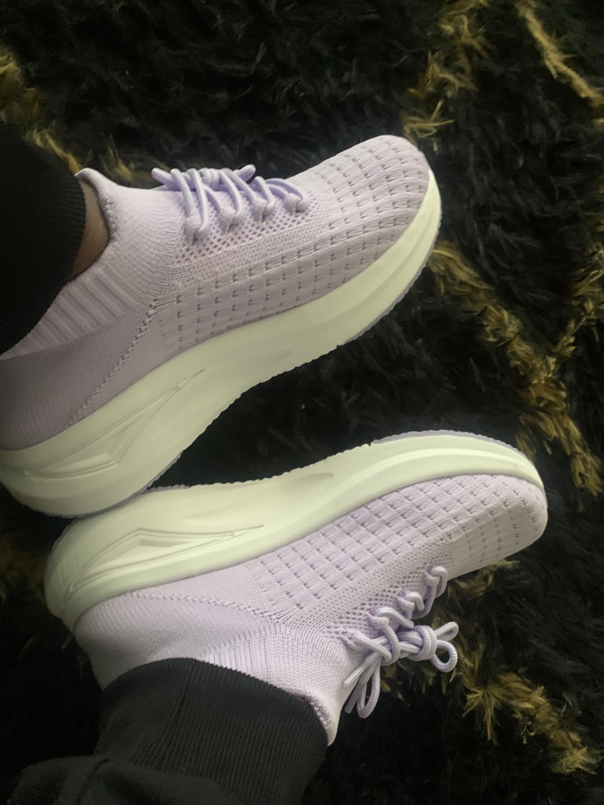 YHOON Womens Slip on Walking Shoes Comfort Sock Shoes Non Slip Mesh Casual Running Sneakers customer photo 1