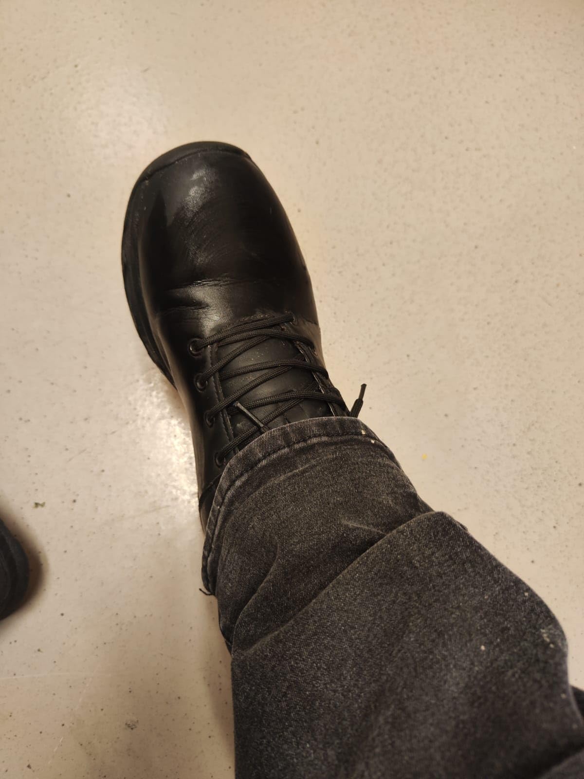 SHULOOK Non Slip Work Boots for Men Slip Resistant Shoes Restaurant Kitchen | Waterproof Mid Top Food Service Chef Ankle Boots Working Casual Leather Comfortable Lightweight customer photo 1