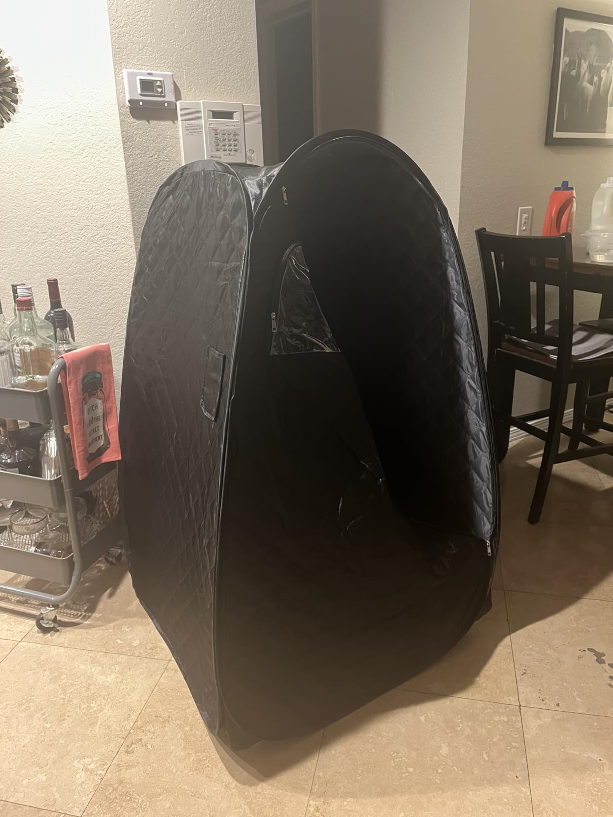 Upgraded 2 Person Portable Sauna, Portable Steam Sauna for Home, Personal Sauna Box Full Body with 1000W 2.6L Steam Generator, 99 Minute Timer, 2 Folding Chairs, Remote Control Included customer photo 2