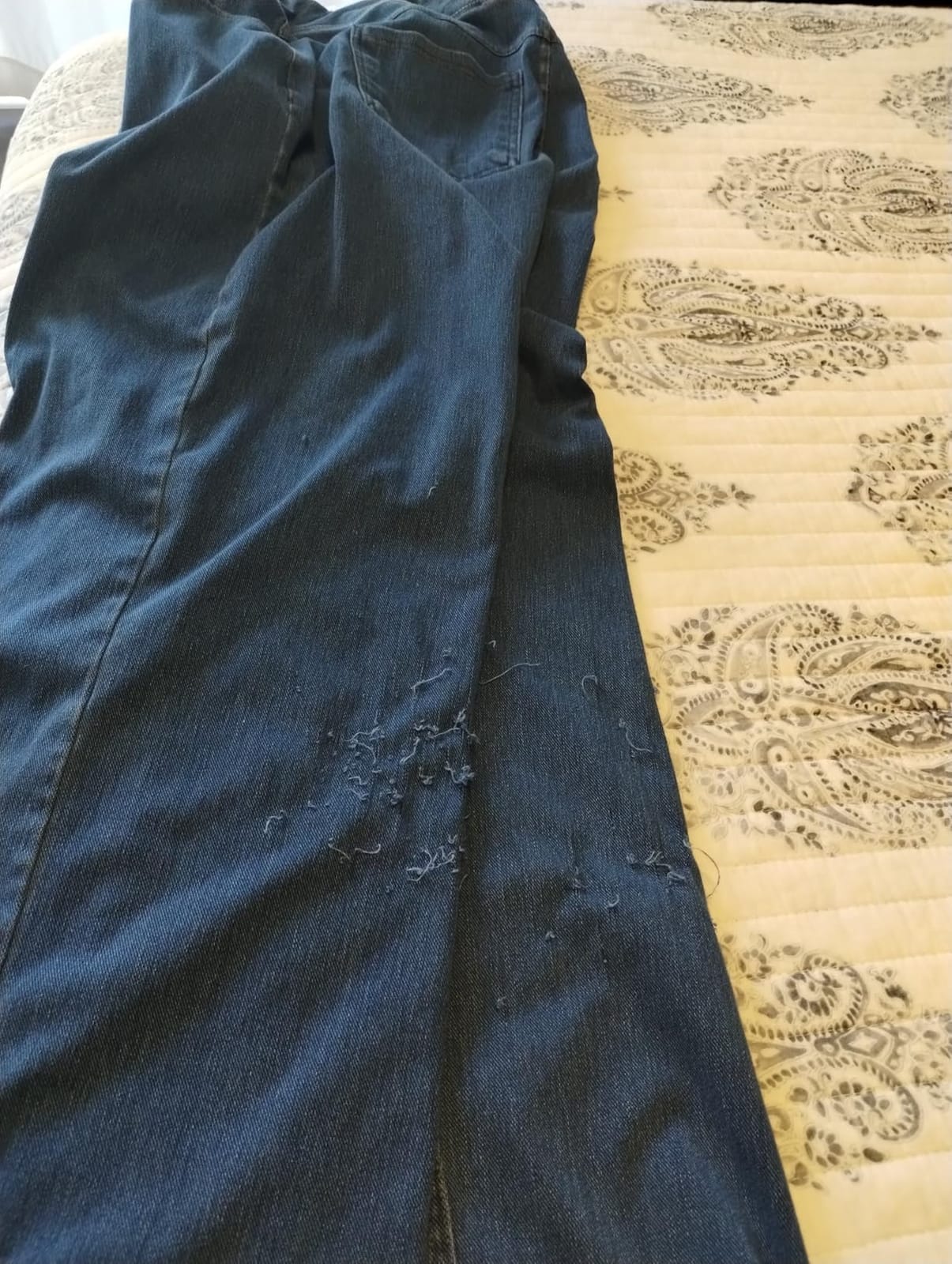 Wide Leg Jeans for Women High Waisted Pull On Sweatpant Jean Denim Pants customer photo 2