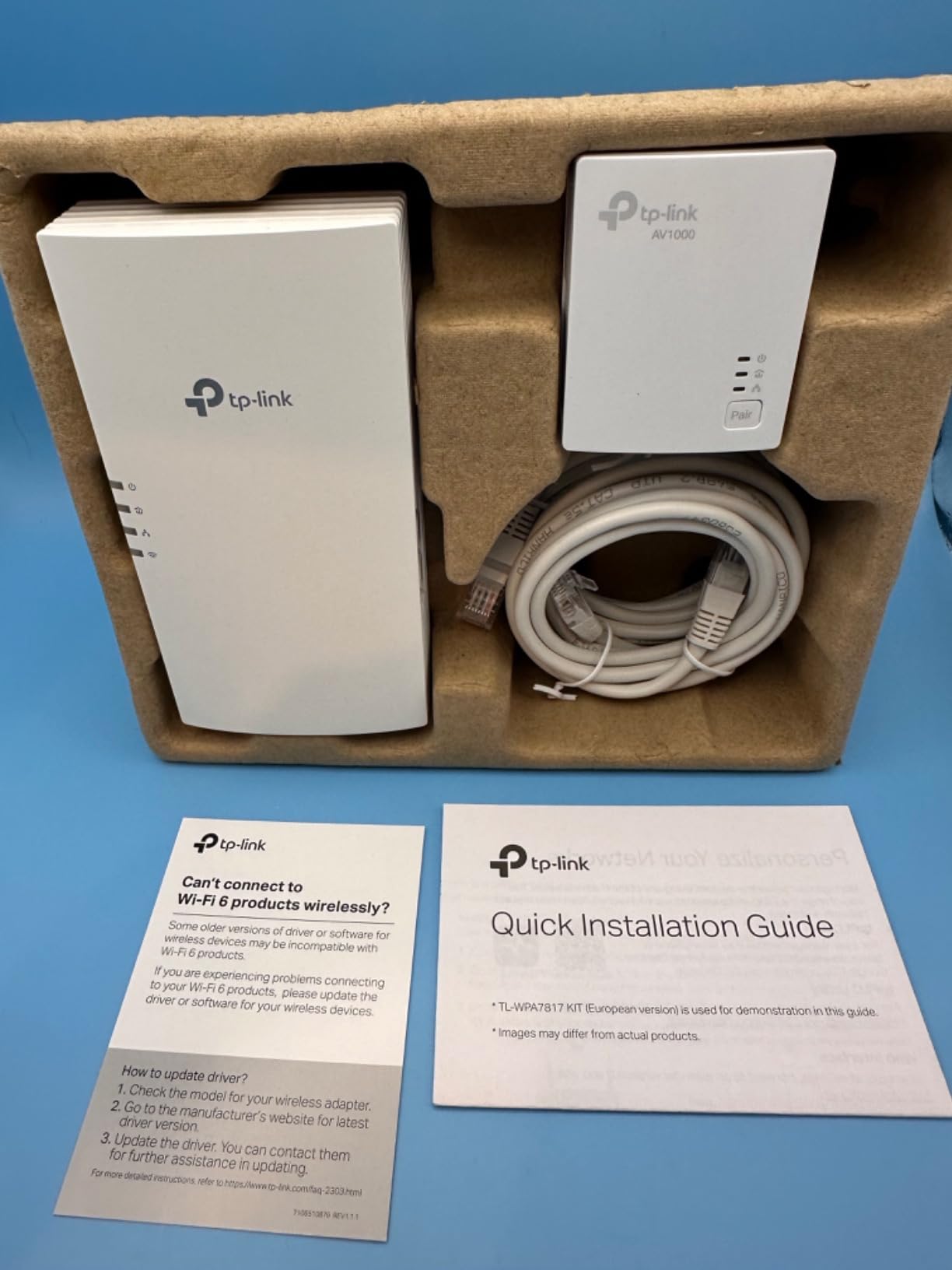 TP-Link AV1000 Powerline Ethernet Adapter+AX1500 Wi-Fi 6 WiFi Extender KIT customer photo 2