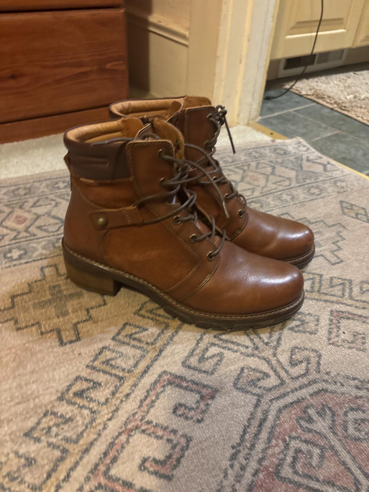 PIKOLINOS womens Pikolinos San Sebastia Heeled Ankle Boots Women | Leather | Brown customer photo 1