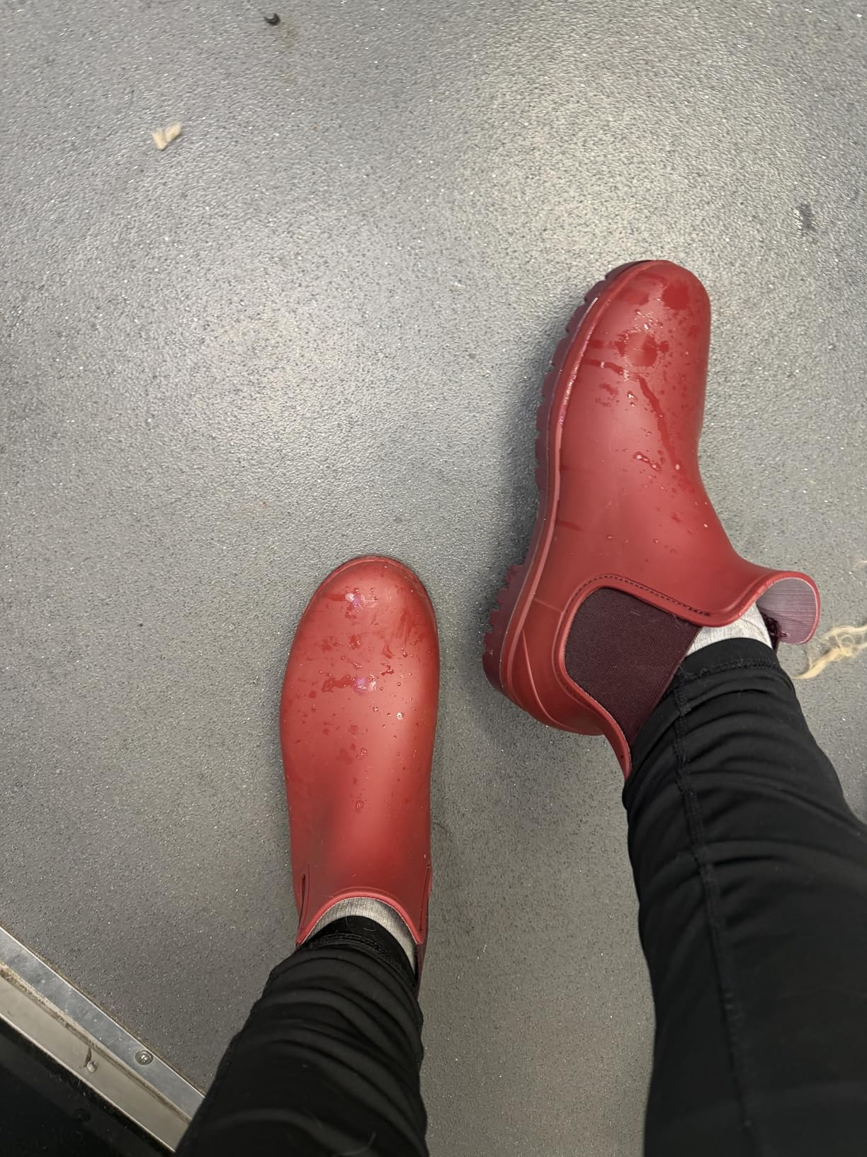 Fashion Short Rain Boots for Women Waterproof Chelsea Ankle Boots customer photo 1