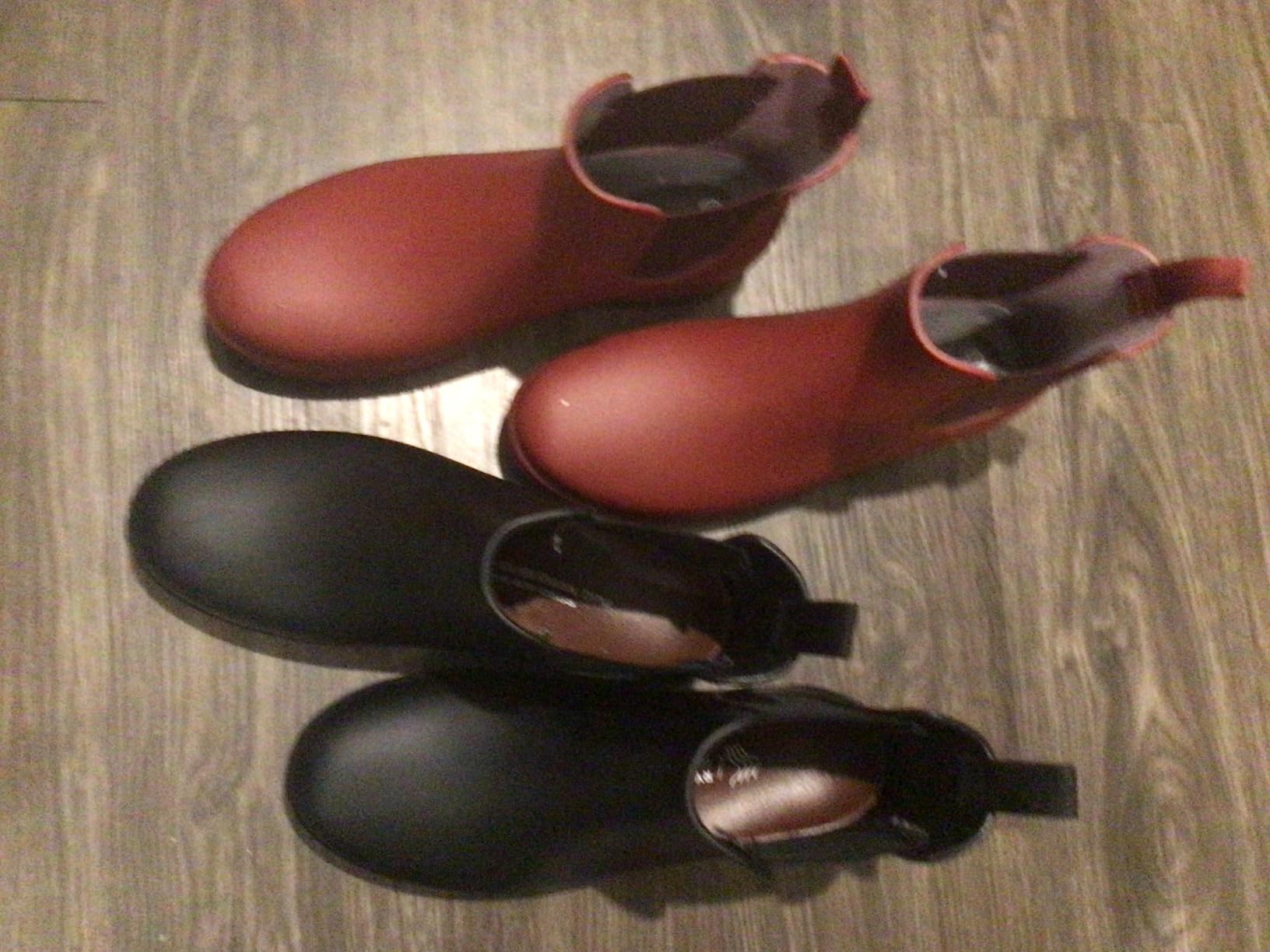 Fashion Short Rain Boots for Women Waterproof Chelsea Ankle Boots customer photo 2
