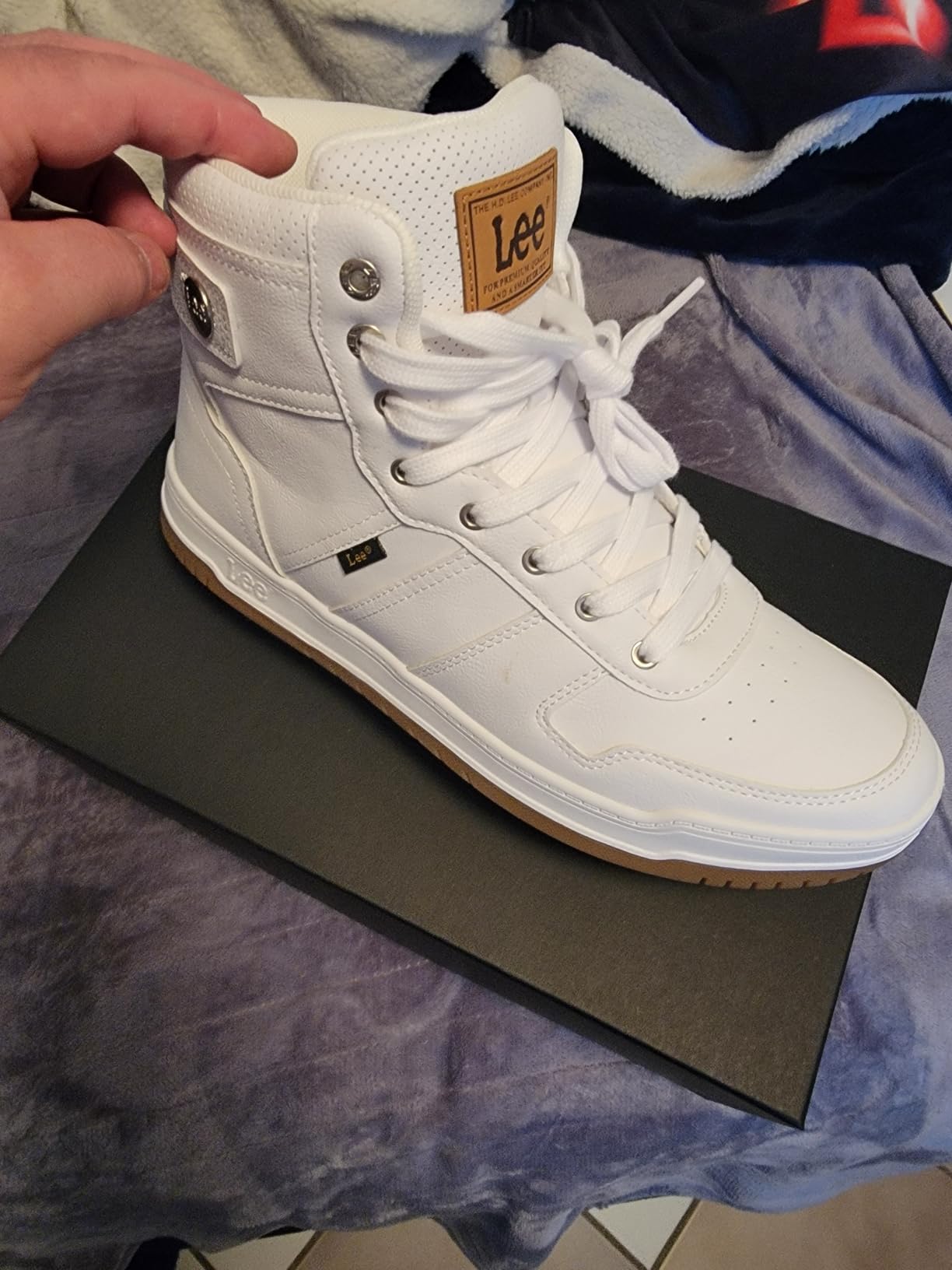 Lee Men's Noah Hi Retro Court Fashion Sneaker customer photo 2